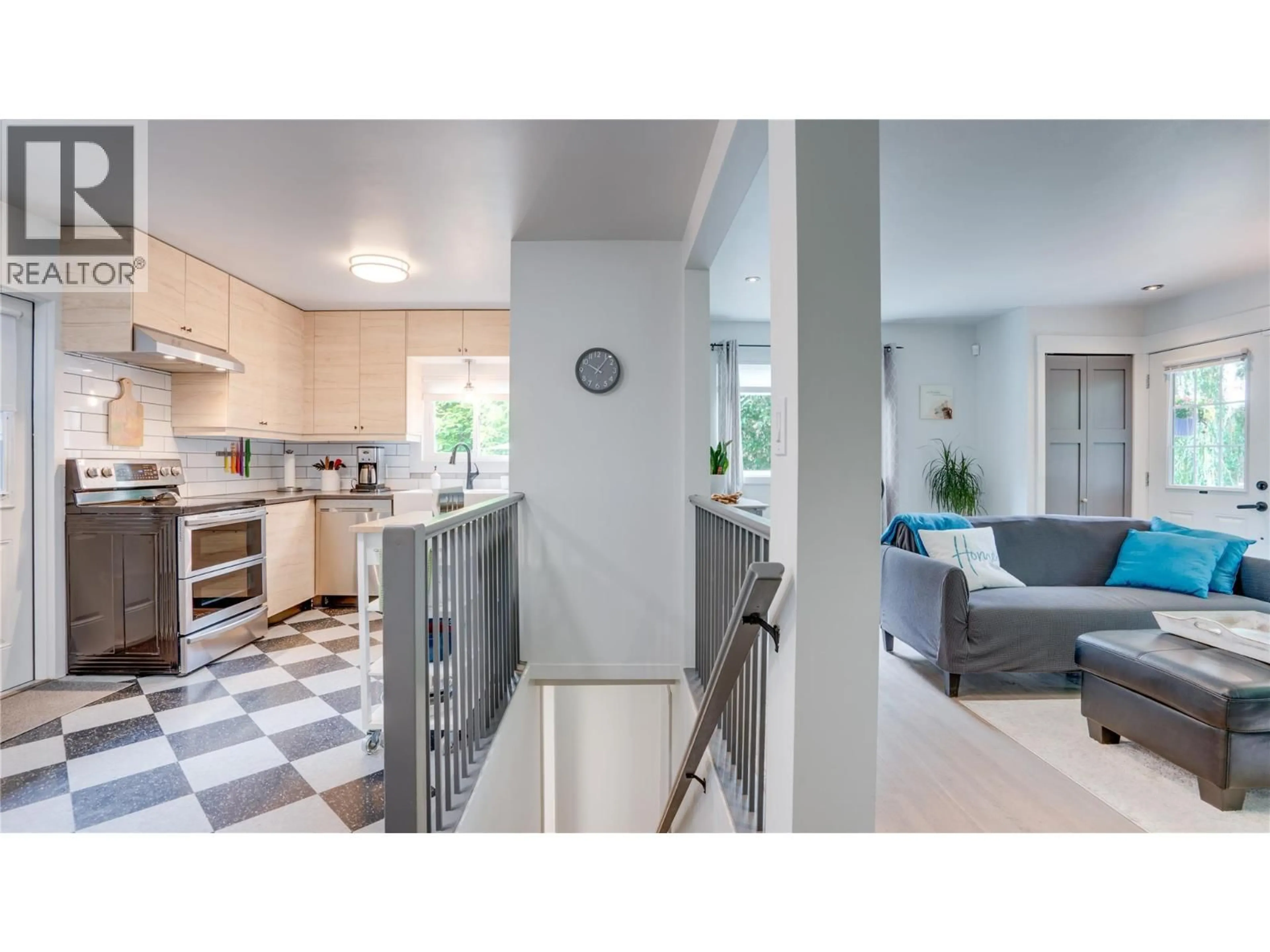 Open concept kitchen, ceramic/tile floor for 4601 17 STREET, Vernon British Columbia V1B3C5