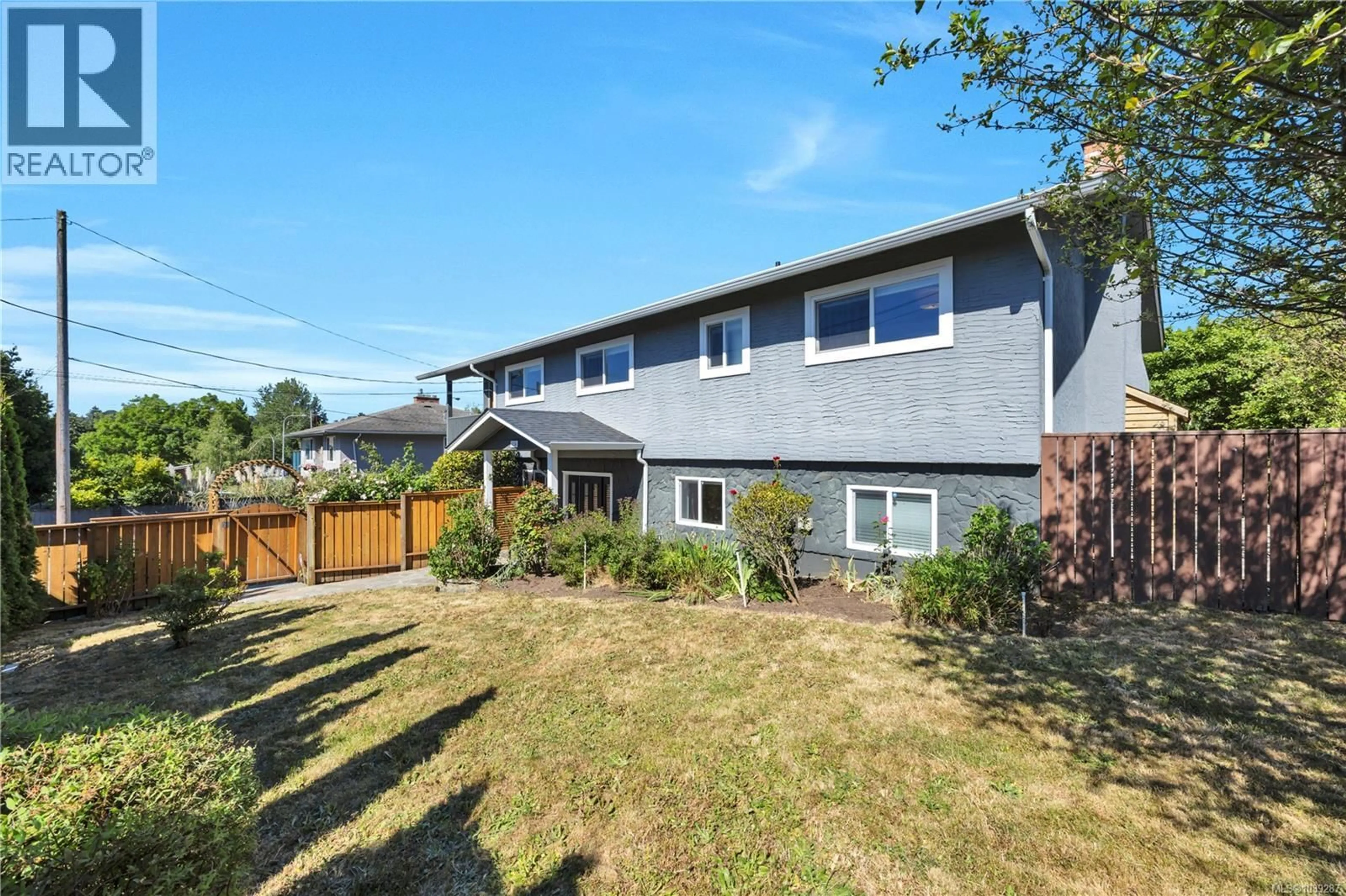 A pic from outside/outdoor area/front of a property/back of a property/a pic from drone, street for 3236 CEDAR HILL ROAD, Saanich British Columbia V8P3Y3