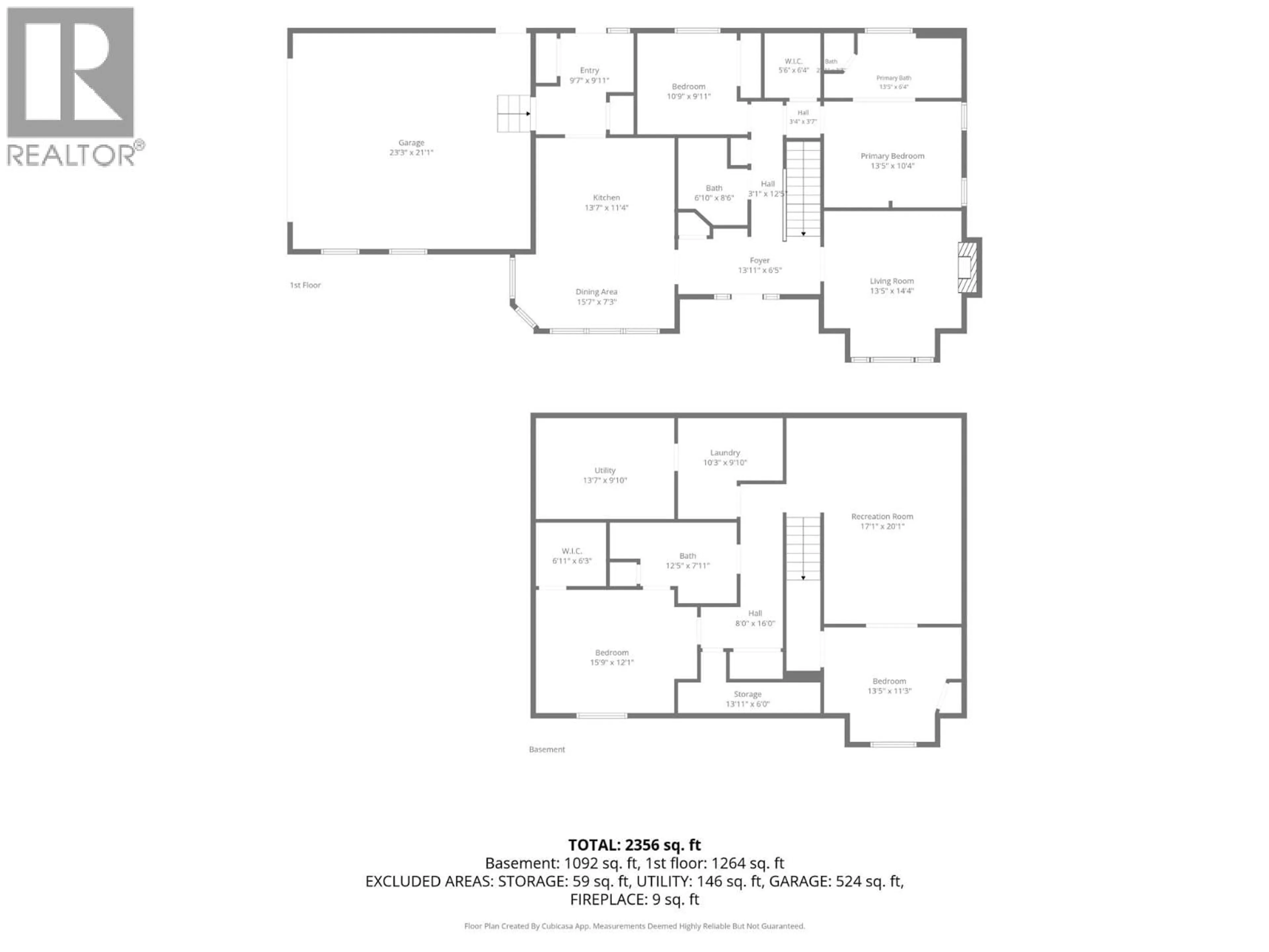 Floor plan for 1260 VALLEY VIEW DRIVE, Sparwood British Columbia V0B2G2