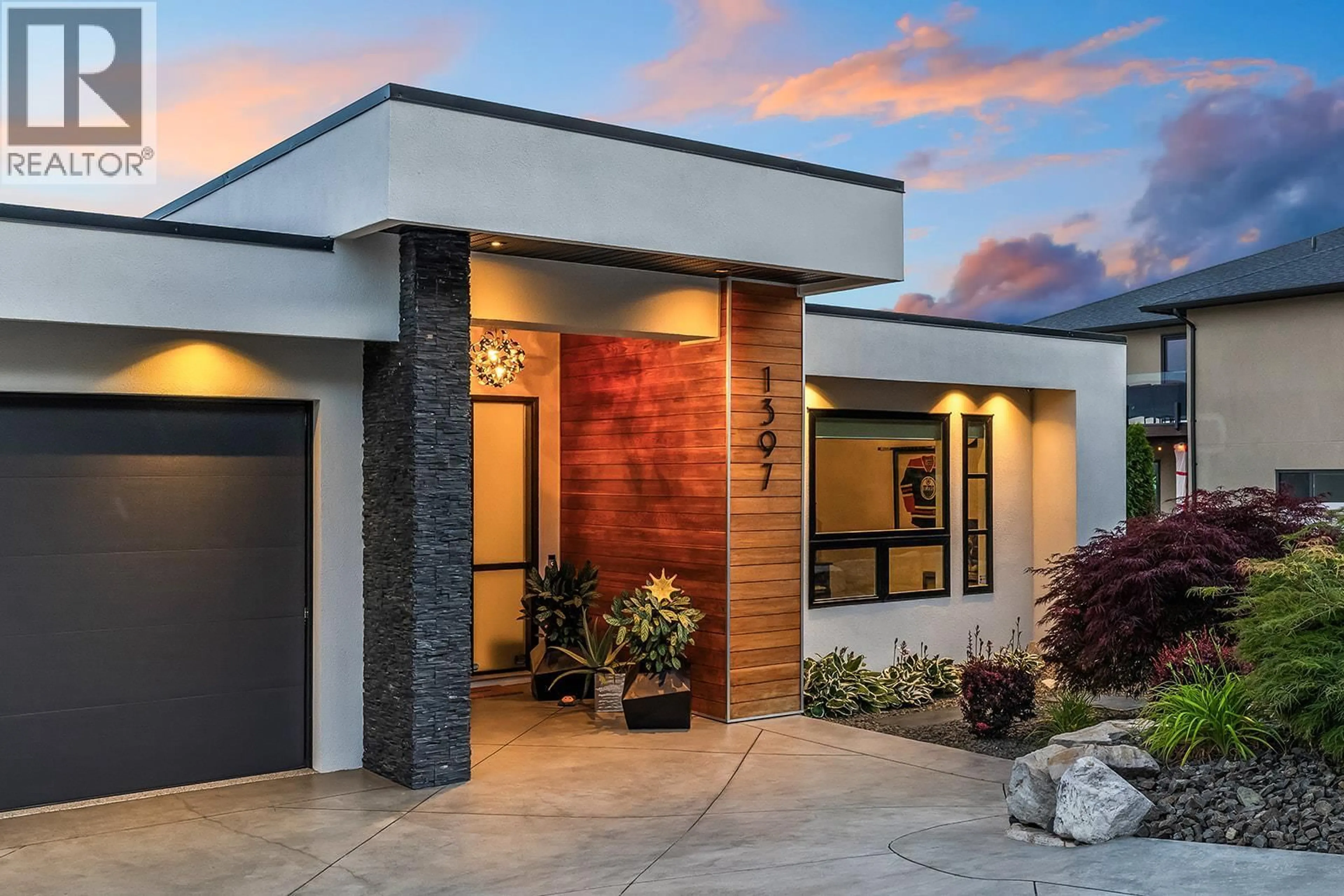 Home with brick exterior material, street for 1397 PINOT NOIR DRIVE, West Kelowna British Columbia V4T3J1