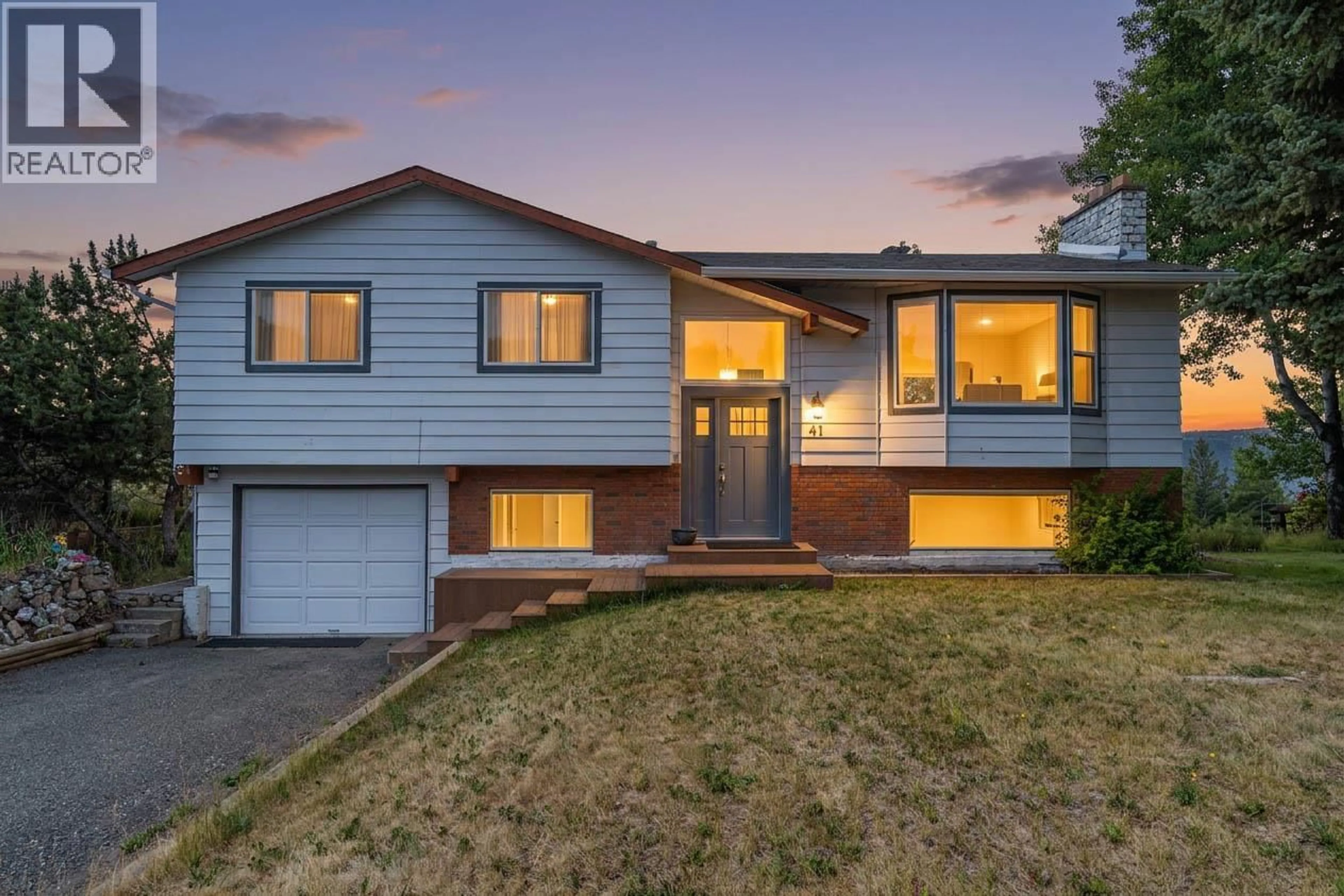 Home with vinyl exterior material, street for 41 BRECCIA DRIVE, Logan Lake British Columbia V0K1W0