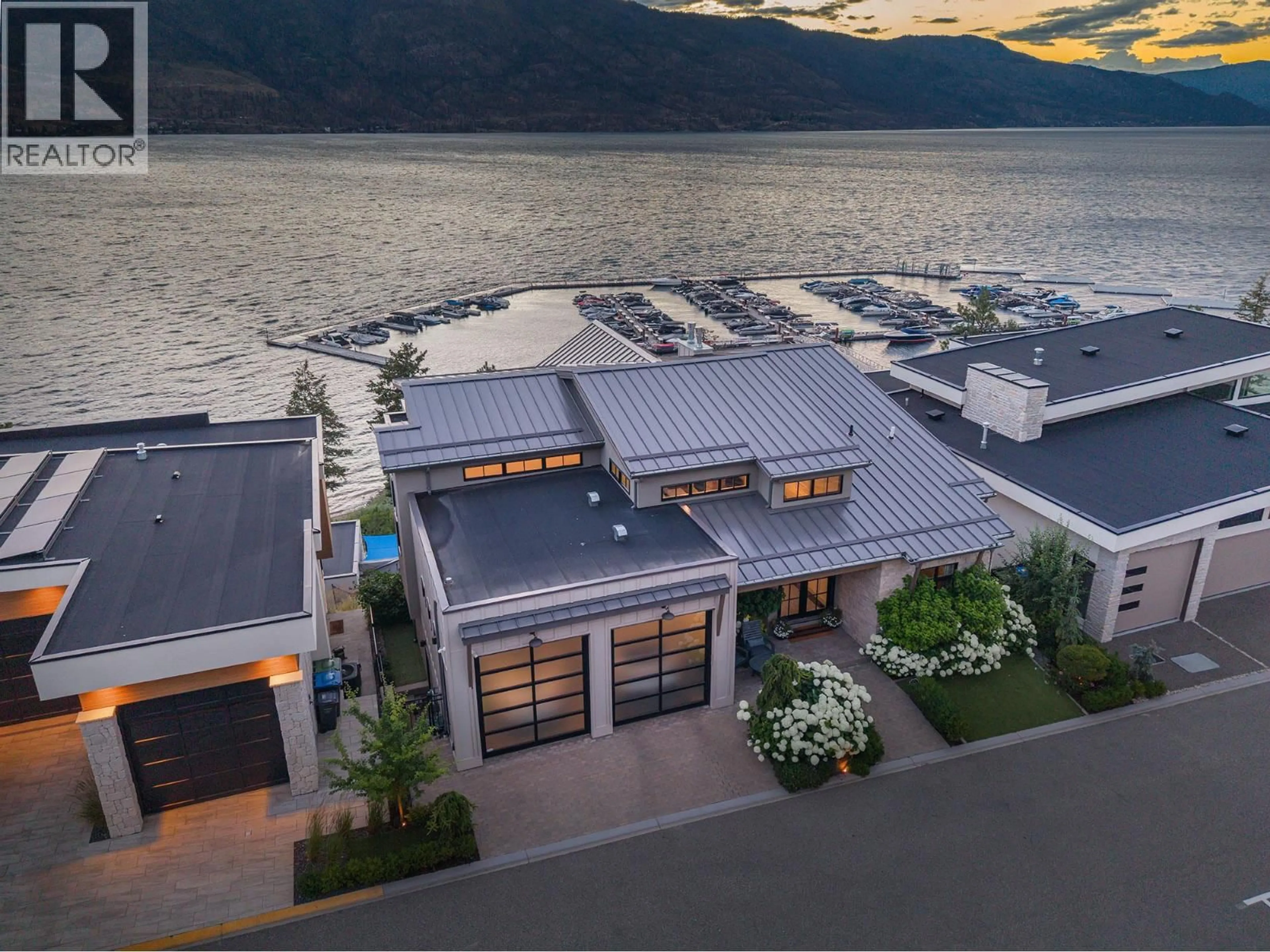 A pic from outside/outdoor area/front of a property/back of a property/a pic from drone, water/lake/river/ocean view for 3448 ARROWROOT DRIVE, Kelowna British Columbia V1V3G2