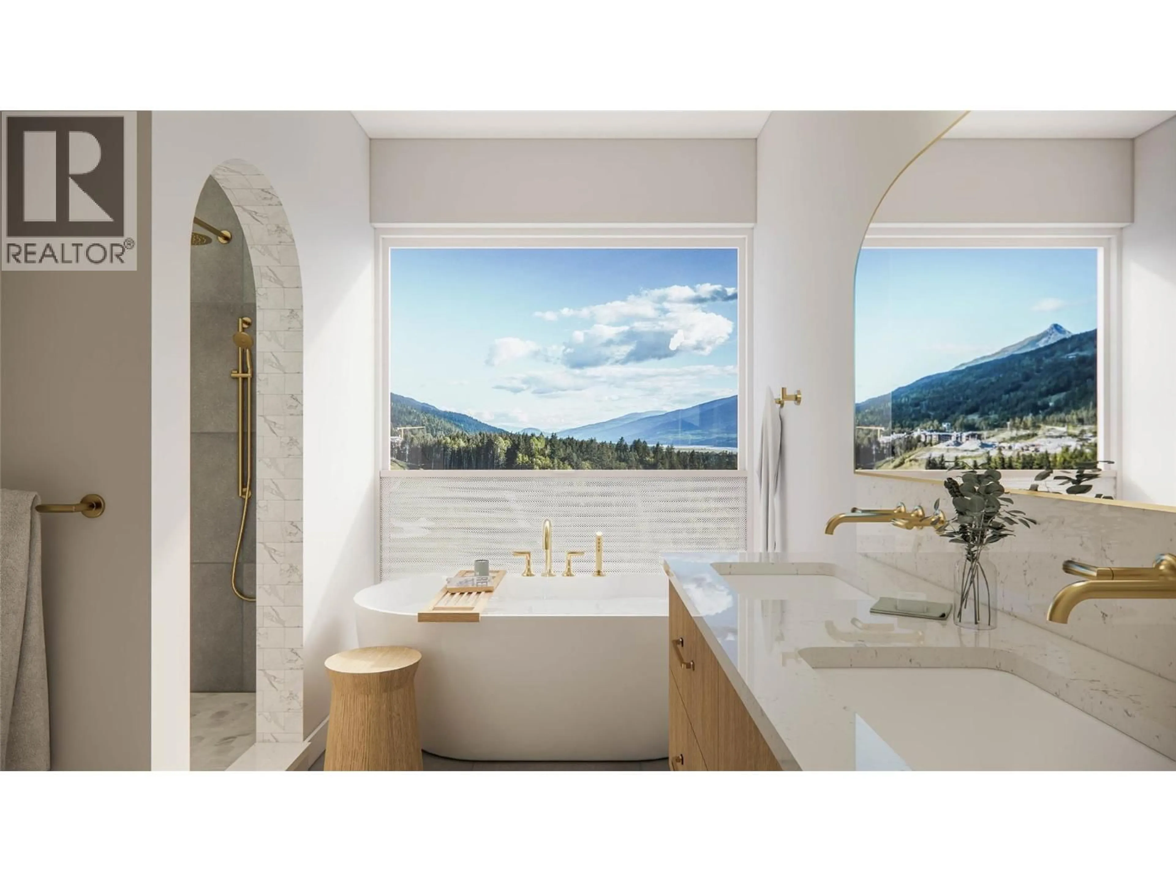 Contemporary bathroom, ceramic/tile floor for 7 BENCHLANDS TOWNHOMES OTHER, Revelstoke British Columbia V0E2S1