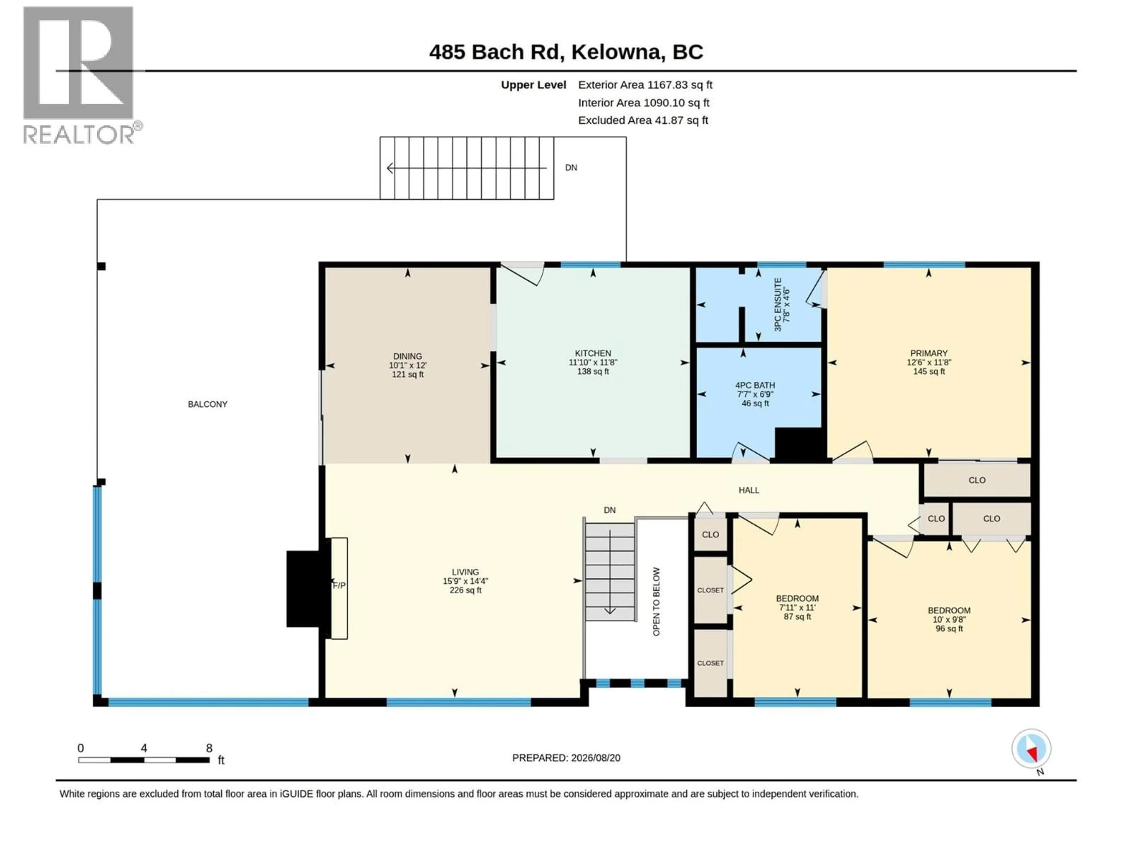 Floor plan for 485 BACH ROAD, Kelowna British Columbia V1X2K8