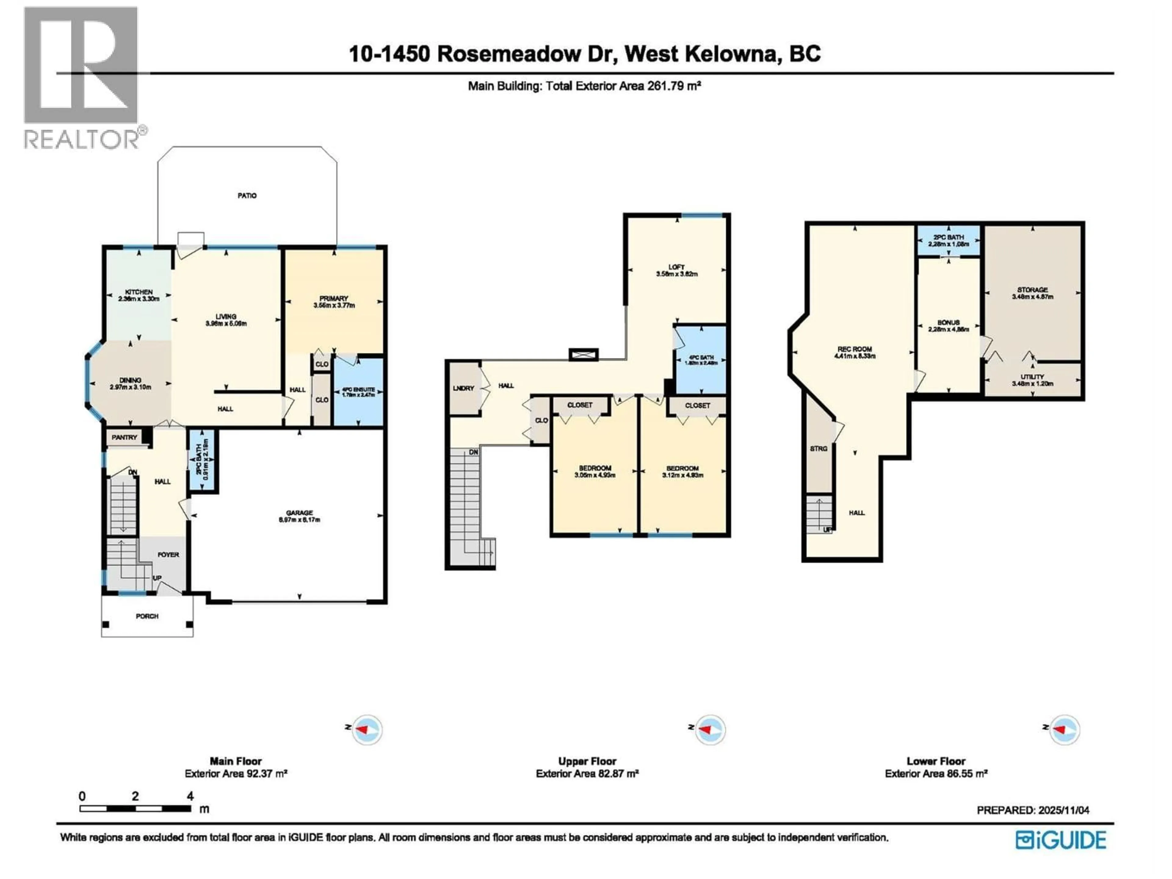 Floor plan for 10 - 1450 ROSE MEADOW DRIVE, West Kelowna British Columbia V1Z4A4