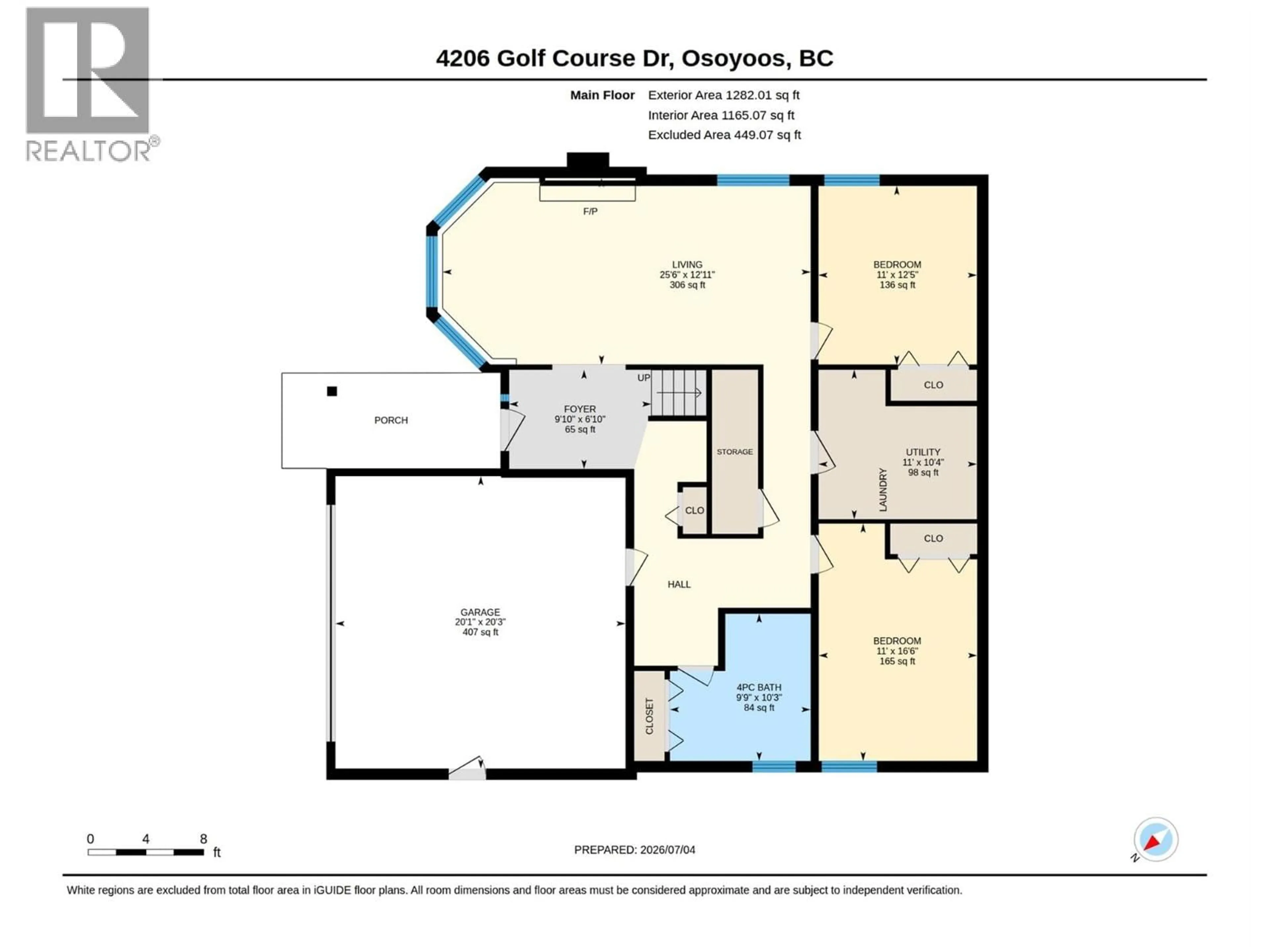 Floor plan for 4206 GOLF COURSE DRIVE, Osoyoos British Columbia V0H1V4
