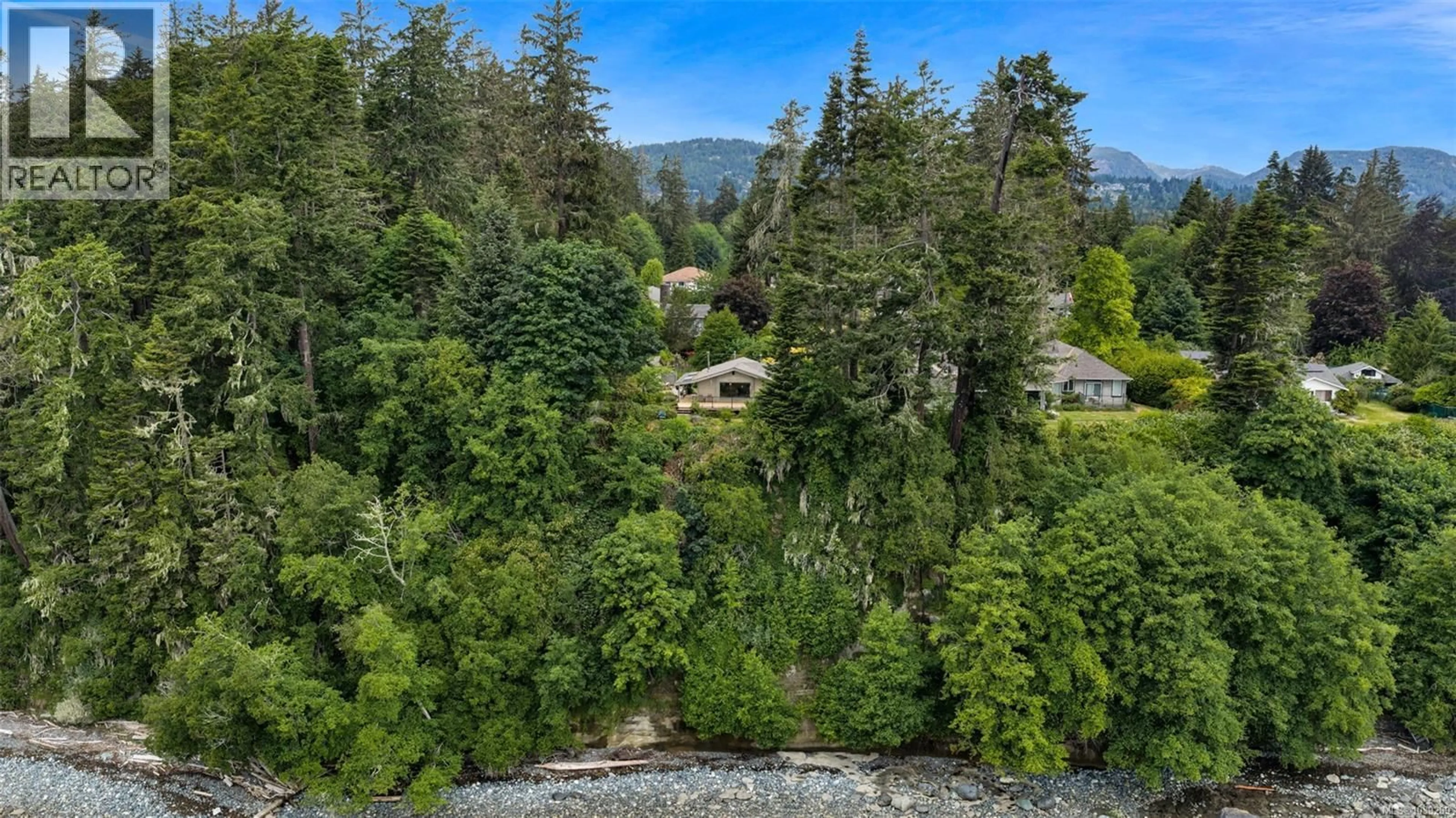 A pic from outside/outdoor area/front of a property/back of a property/a pic from drone, water/lake/river/ocean view for 7095 RICHVIEW DRIVE, Sooke British Columbia V9Z0T3