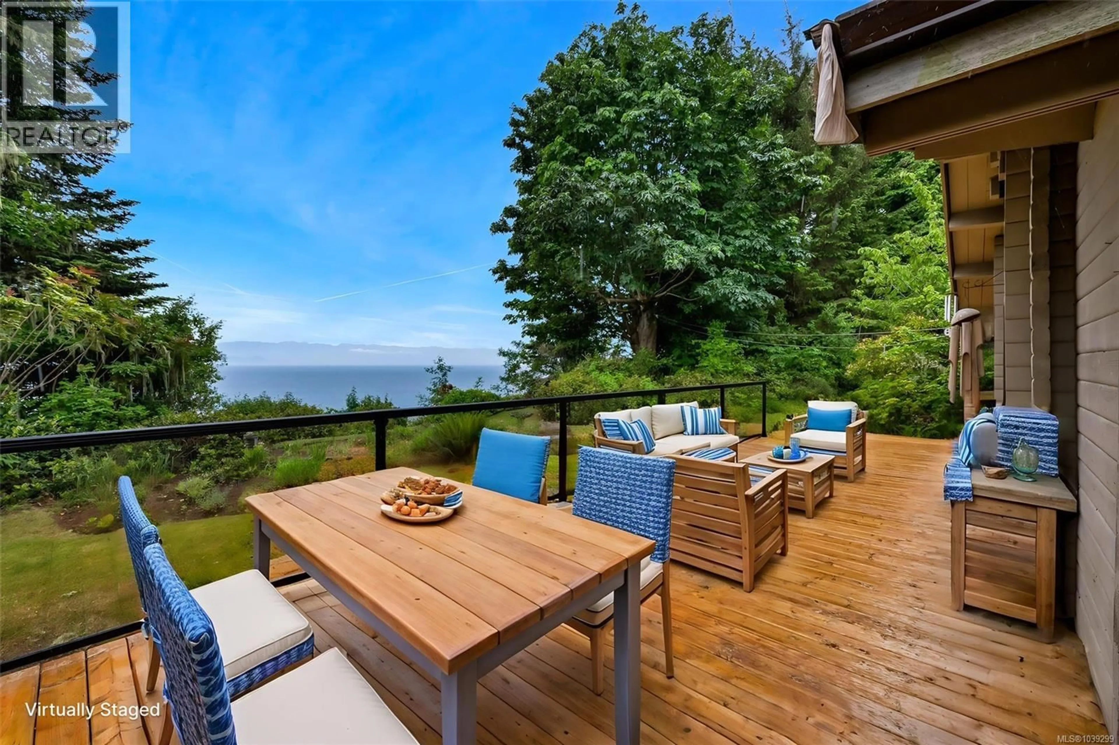 Patio, water/lake/river/ocean view for 7095 RICHVIEW DRIVE, Sooke British Columbia V9Z0T3