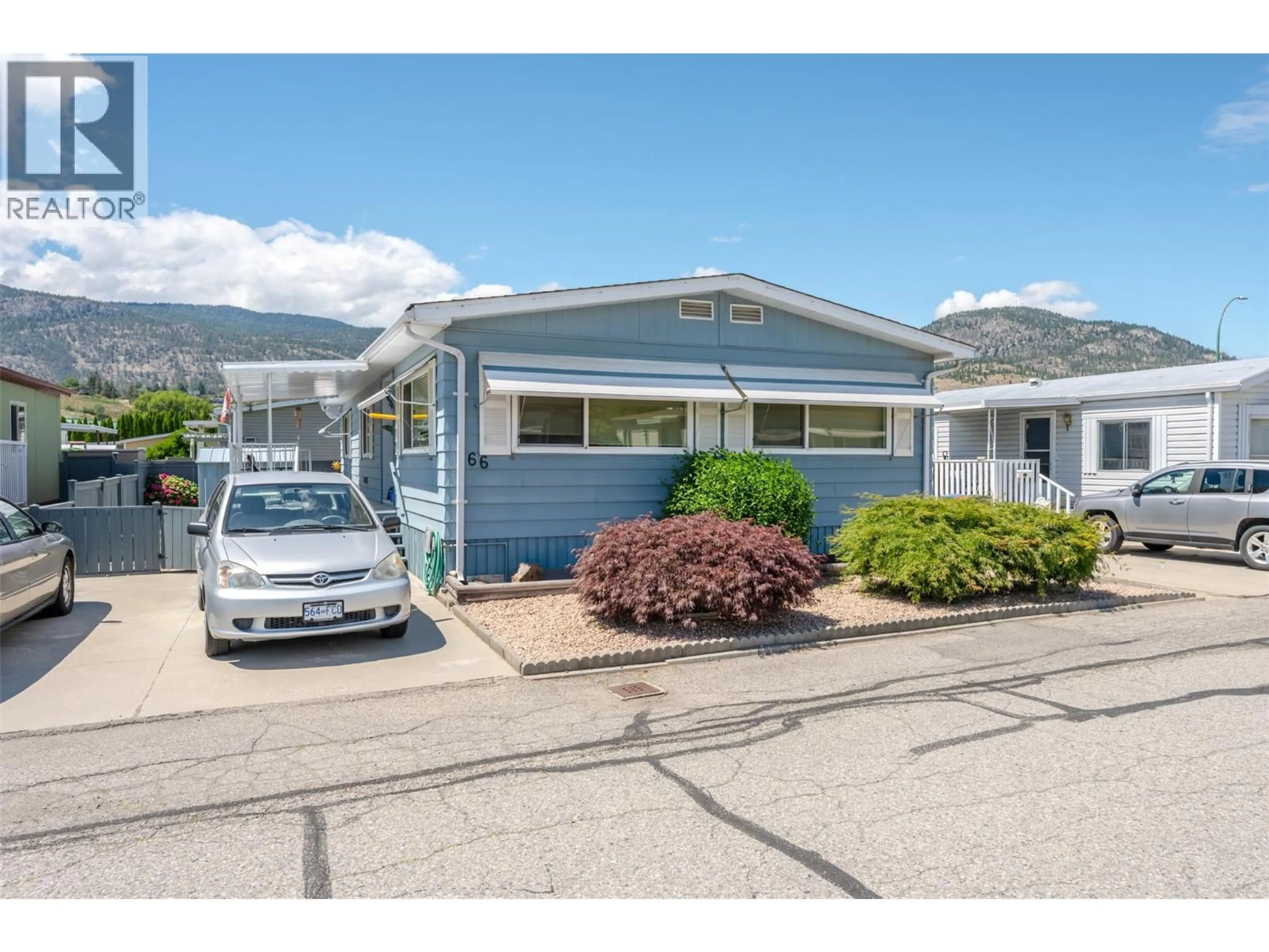 Home with vinyl exterior material, mountain view for 66 - 999 BURNABY AVENUE, Penticton British Columbia V2A1G7