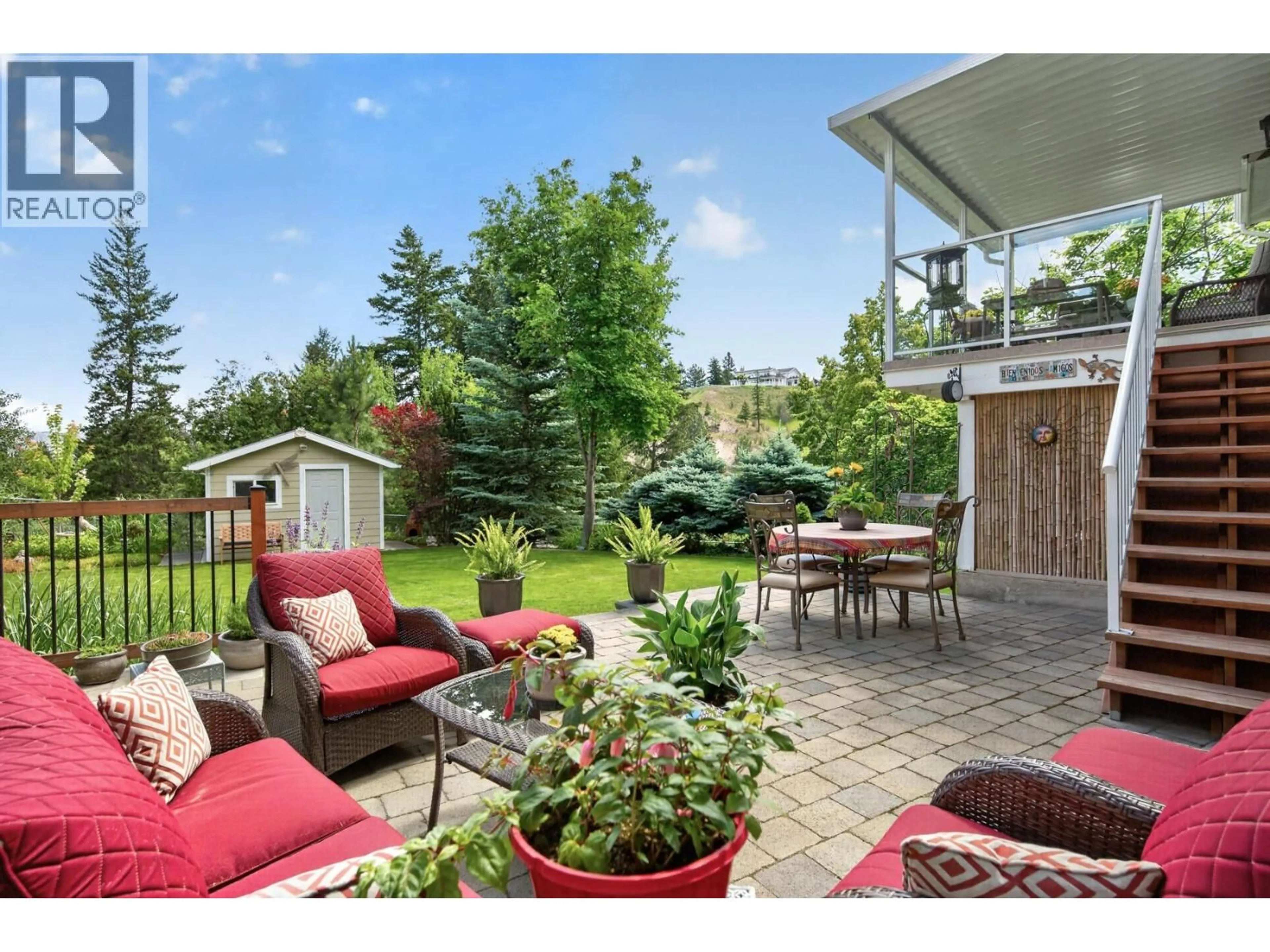 Patio, mountain view for 696 GLENEAGLES DRIVE, Kamloops British Columbia V2E1Z1
