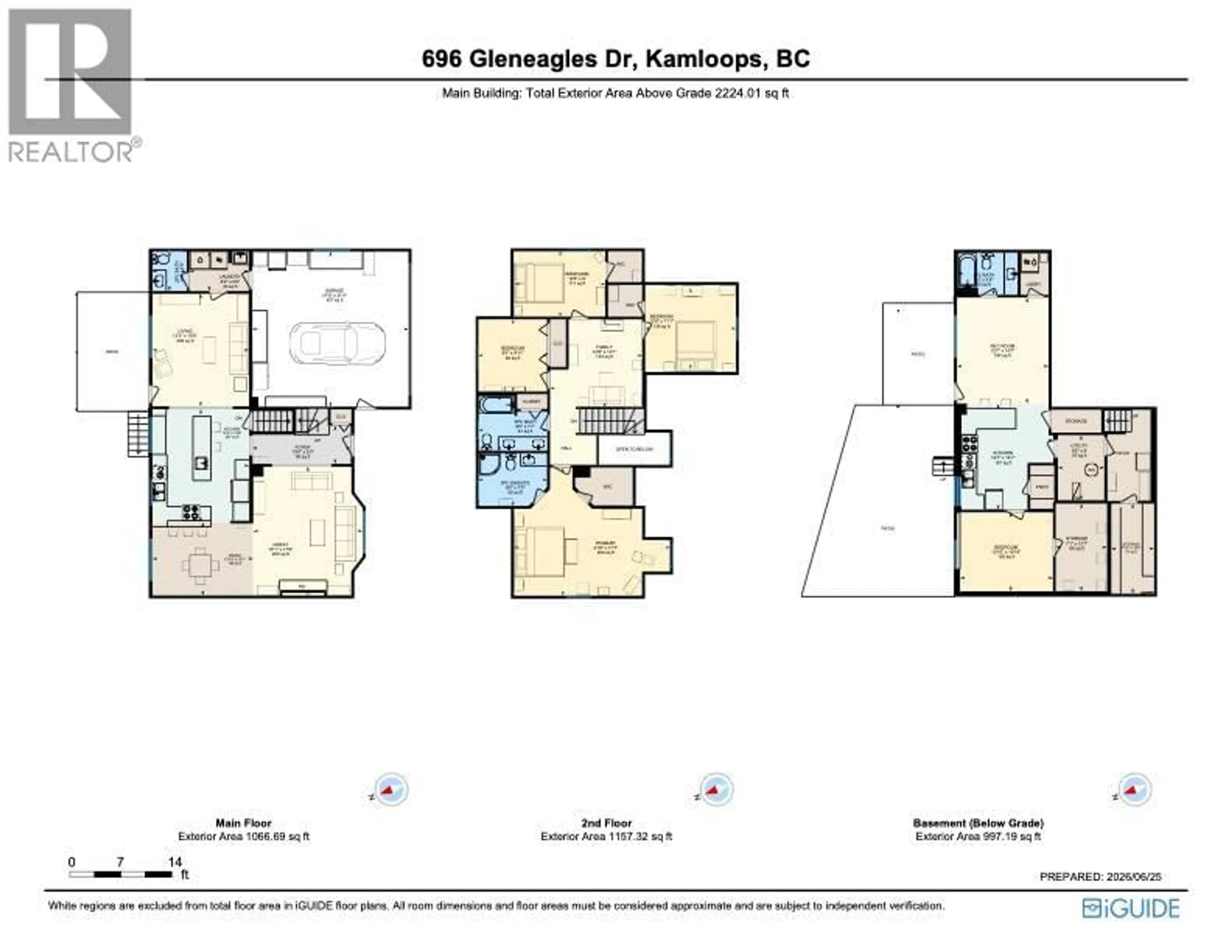Floor plan for 696 GLENEAGLES DRIVE, Kamloops British Columbia V2E1Z1