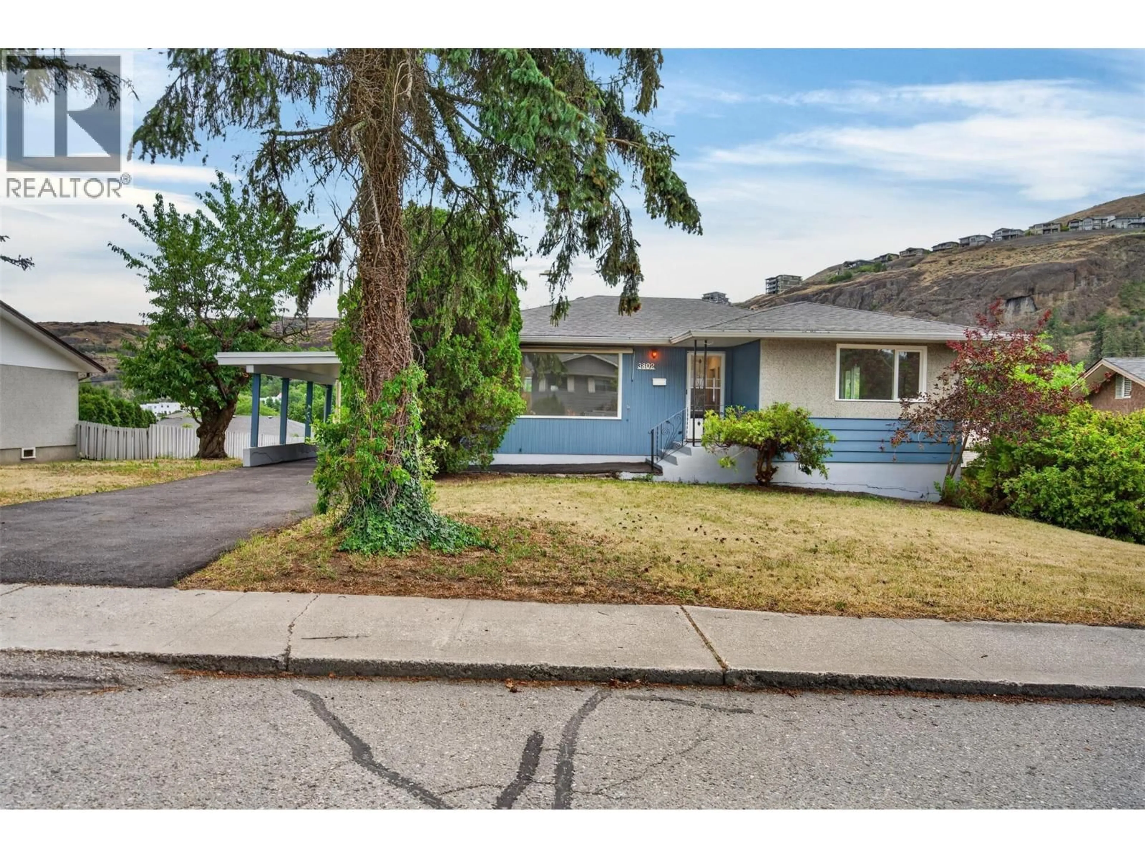 Home with vinyl exterior material, street for 3802 36 STREET, Vernon British Columbia V1T6E5