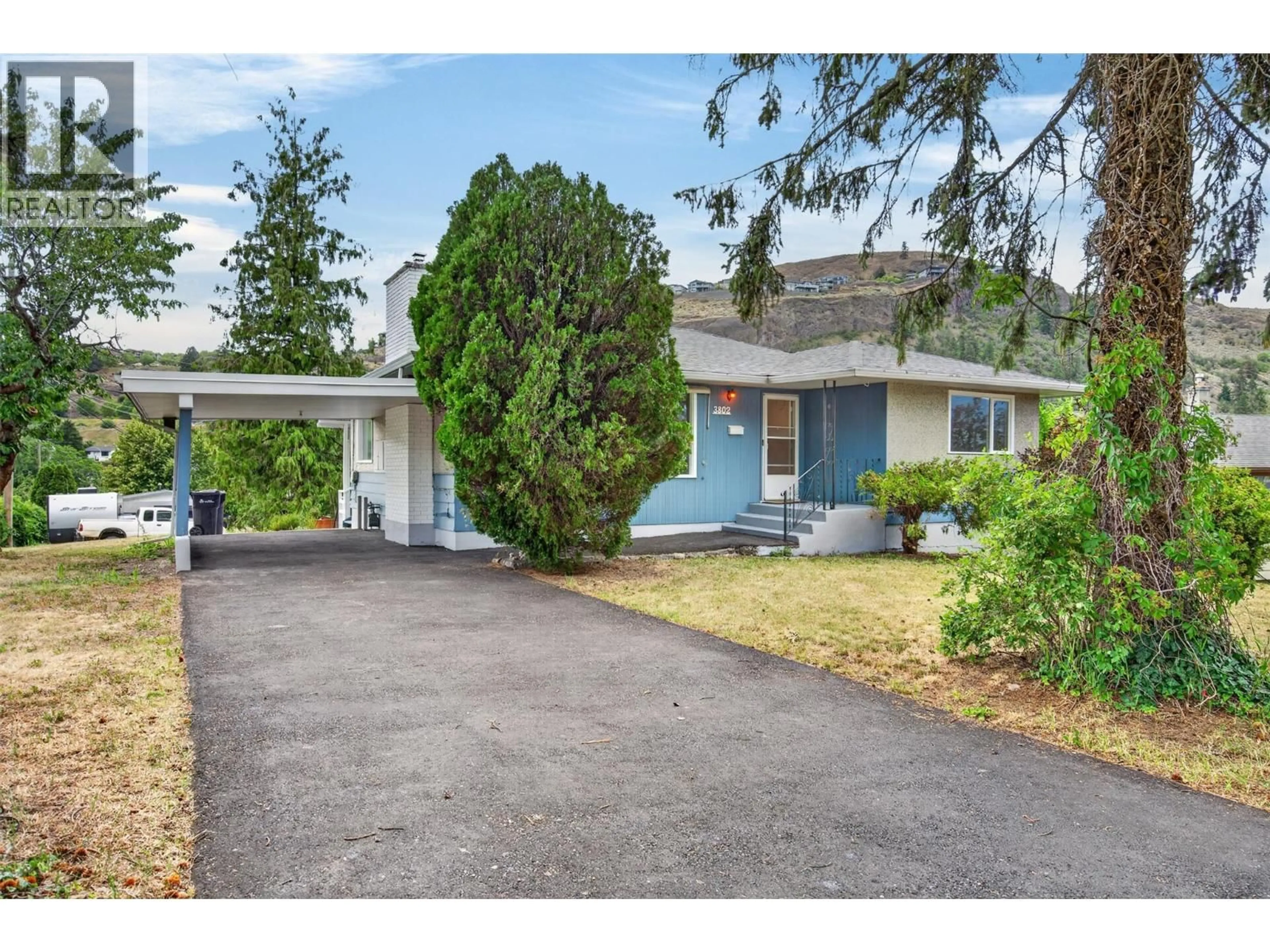 Home with vinyl exterior material, street for 3802 36 STREET, Vernon British Columbia V1T6E5