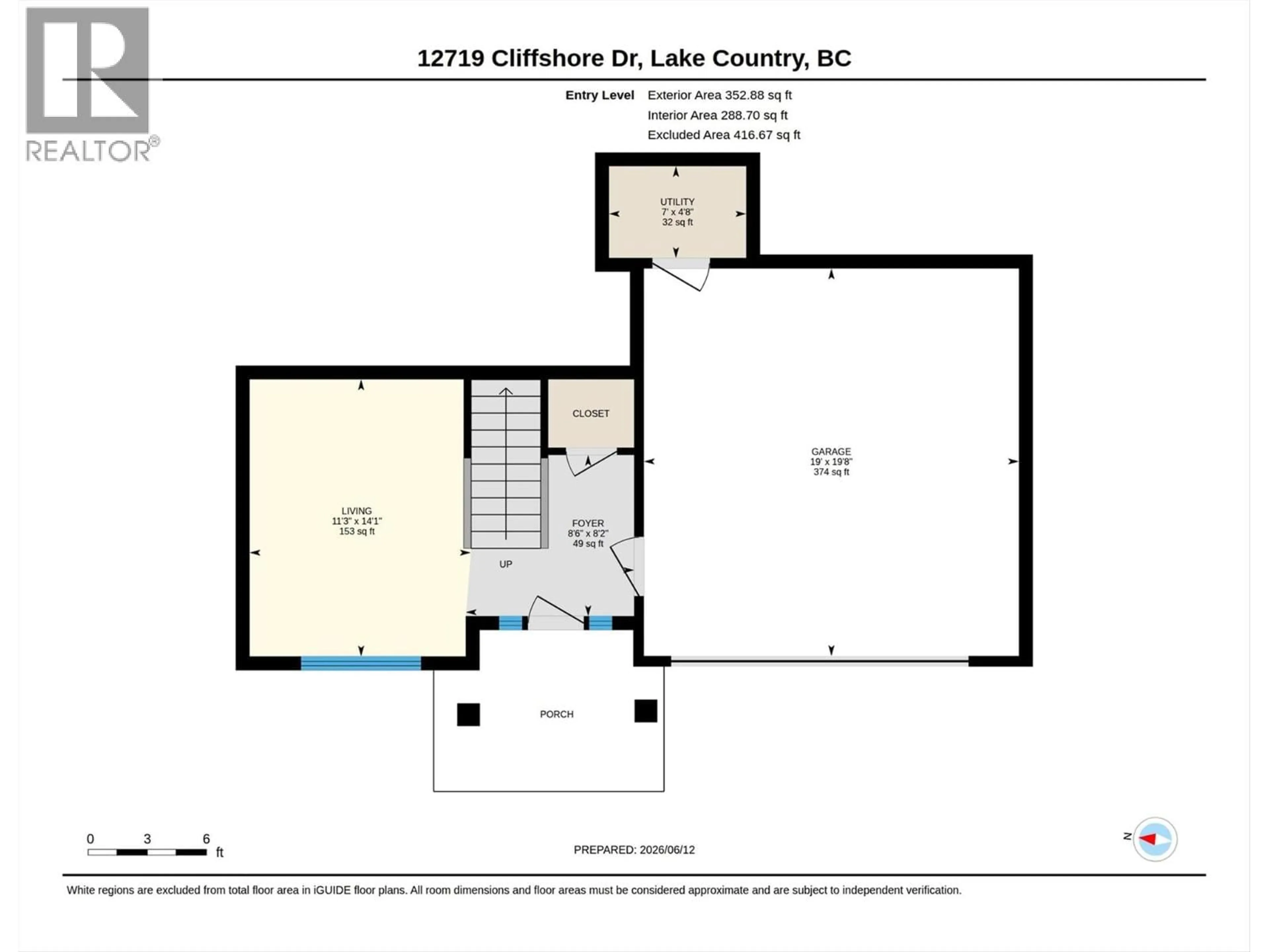 Floor plan for 12719 CLIFFSHORE DRIVE, Lake Country British Columbia V4V2P6