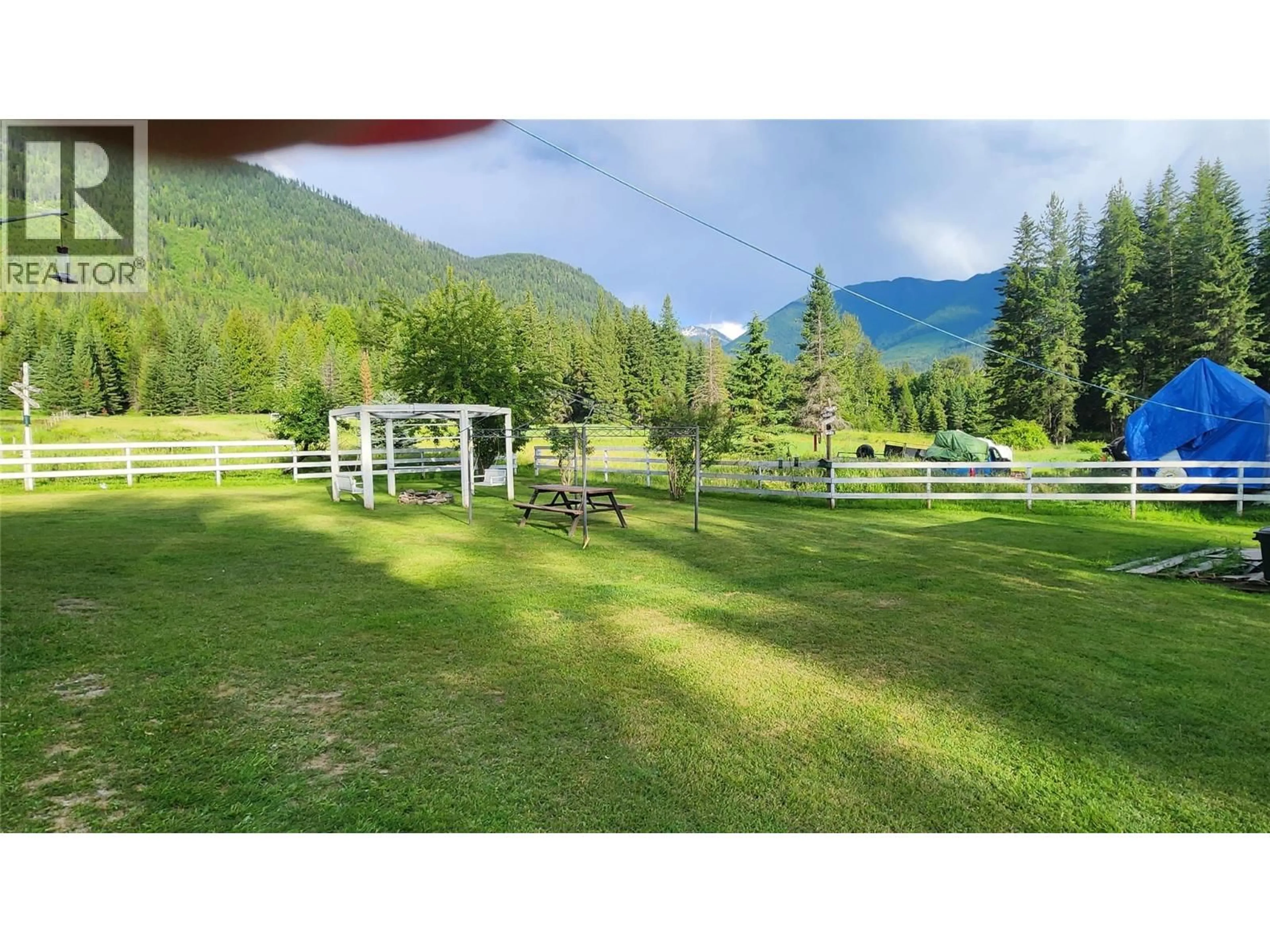 A pic from outside/outdoor area/front of a property/back of a property/a pic from drone, mountain view for 574 MCCORMACK ROAD, Burton British Columbia V0G1R0