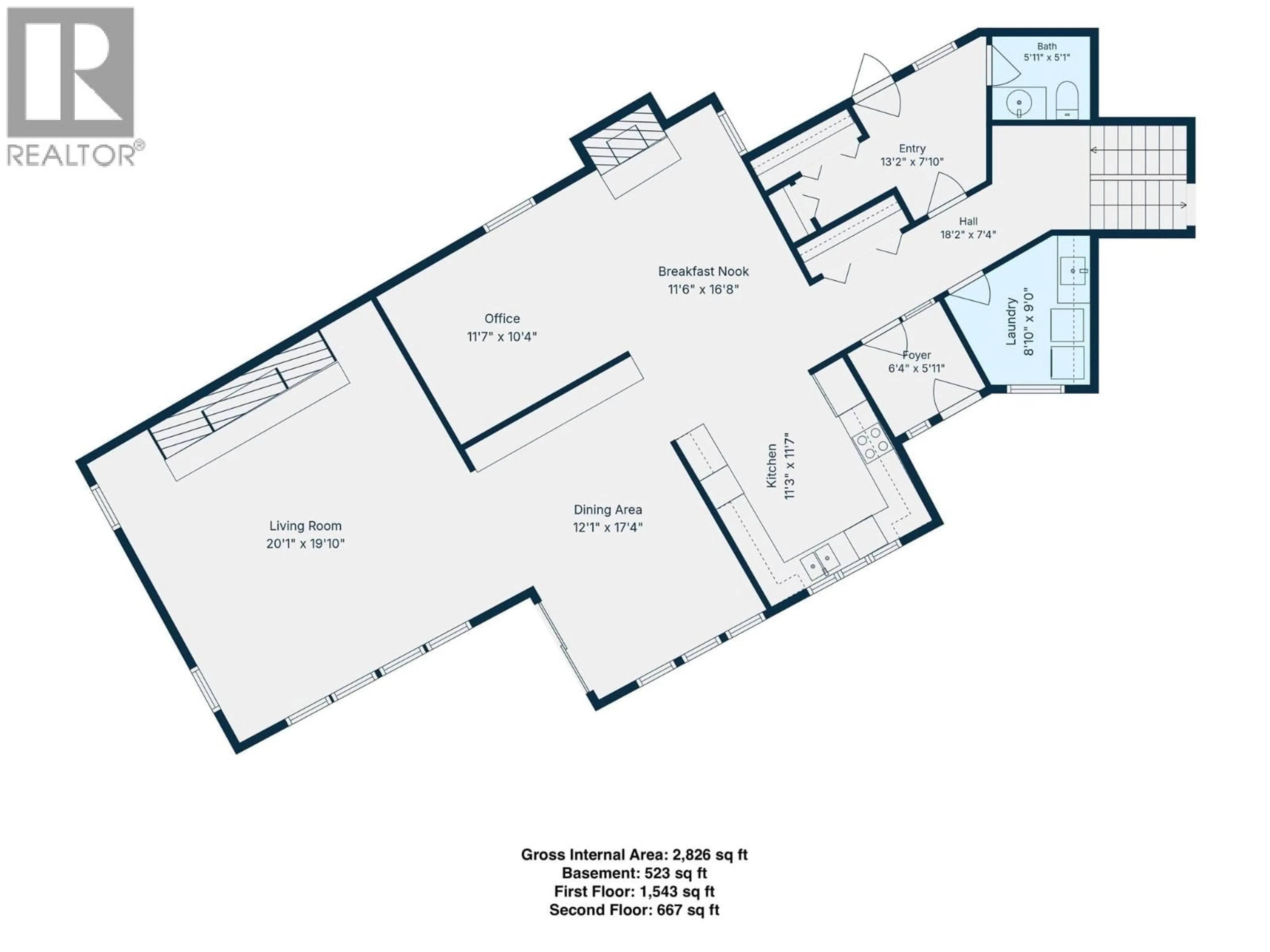 Floor plan for 3422 208 ROAD, Dawson Creek British Columbia V1G4H3