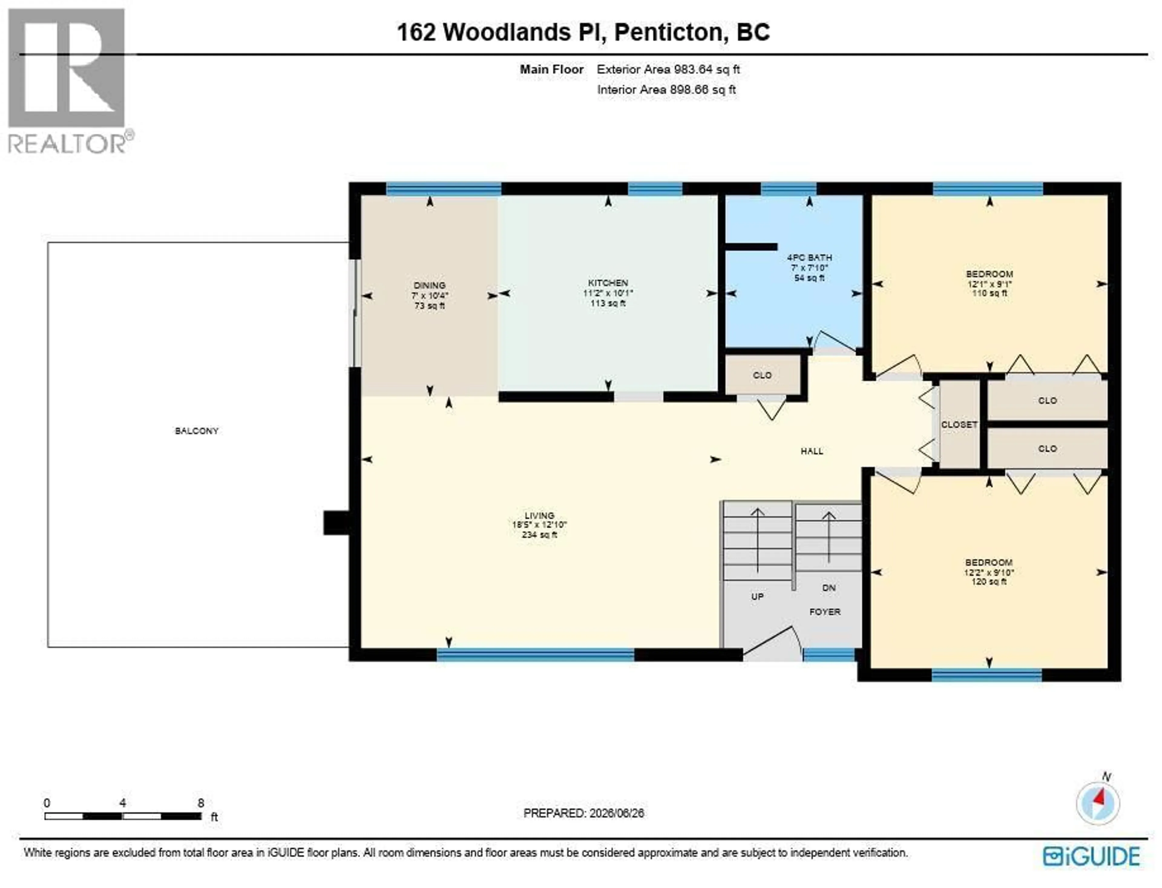 Floor plan for 162 WOODLANDS PLACE, Penticton British Columbia V2A3B2