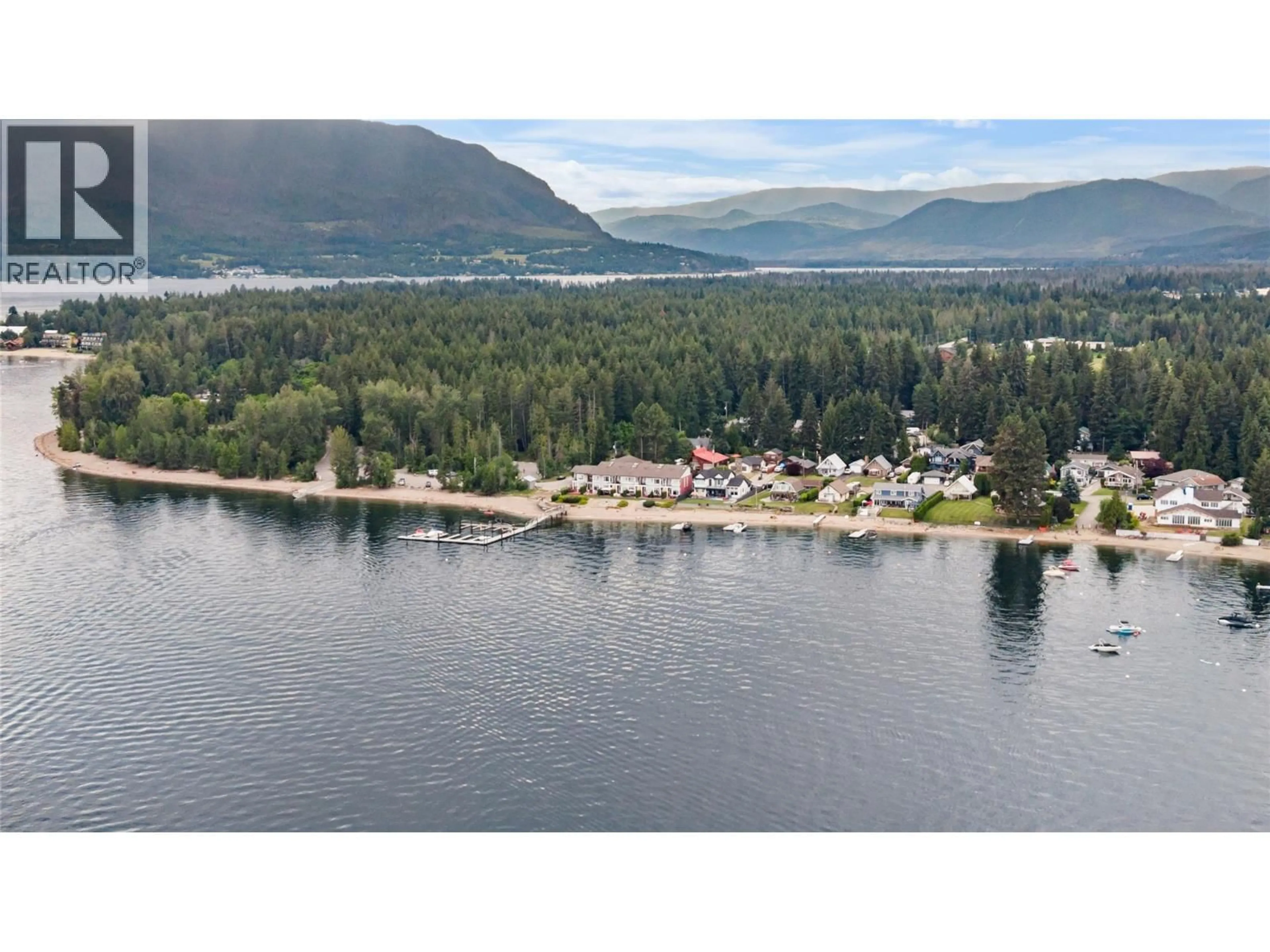 A pic from outside/outdoor area/front of a property/back of a property/a pic from drone, water/lake/river/ocean view for 2 - 1294 DEODAR ROAD, Scotch Creek British Columbia V0E1M5