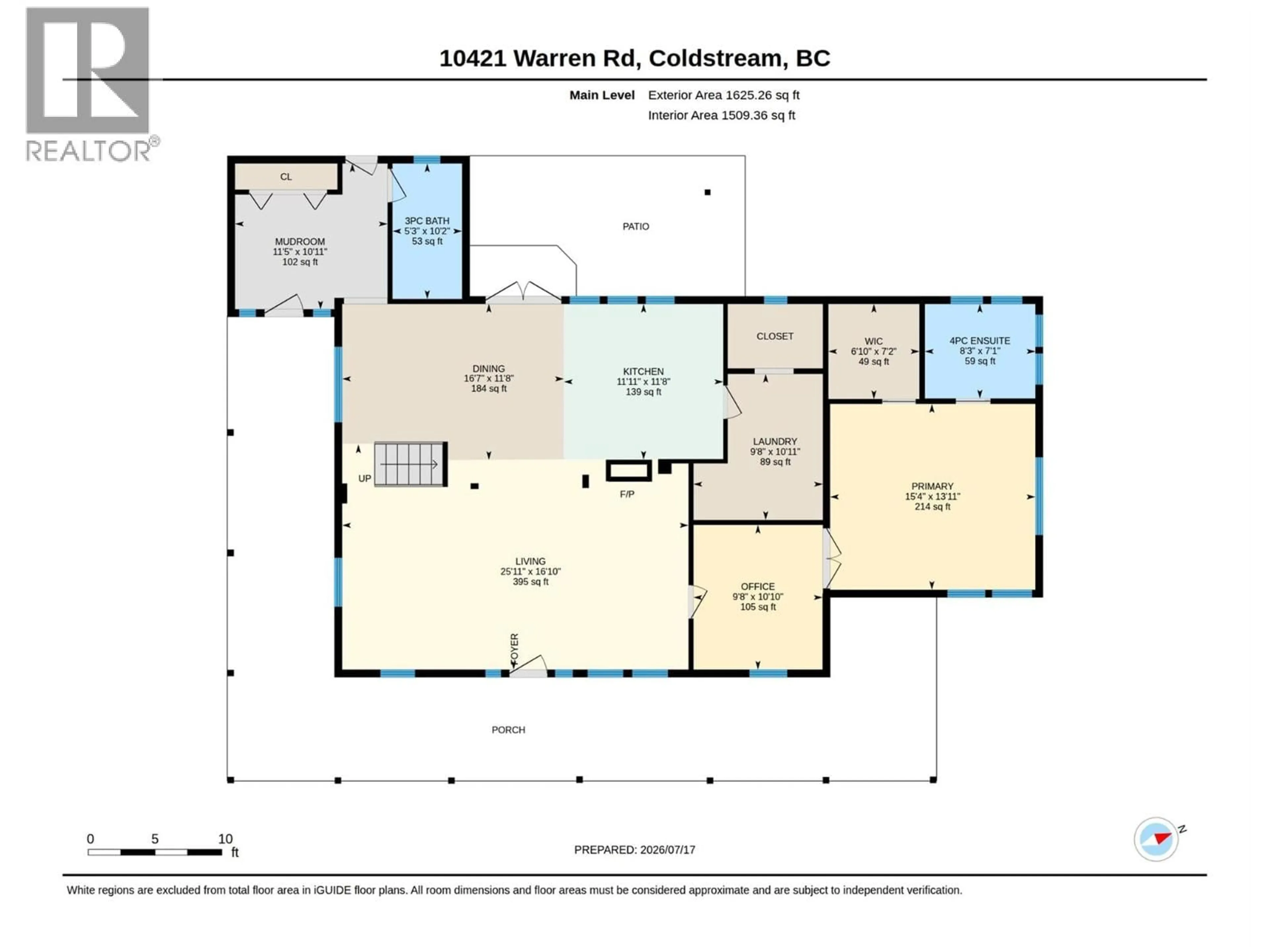 Floor plan for 10421 WARREN ROAD, Vernon British Columbia V1B3C5
