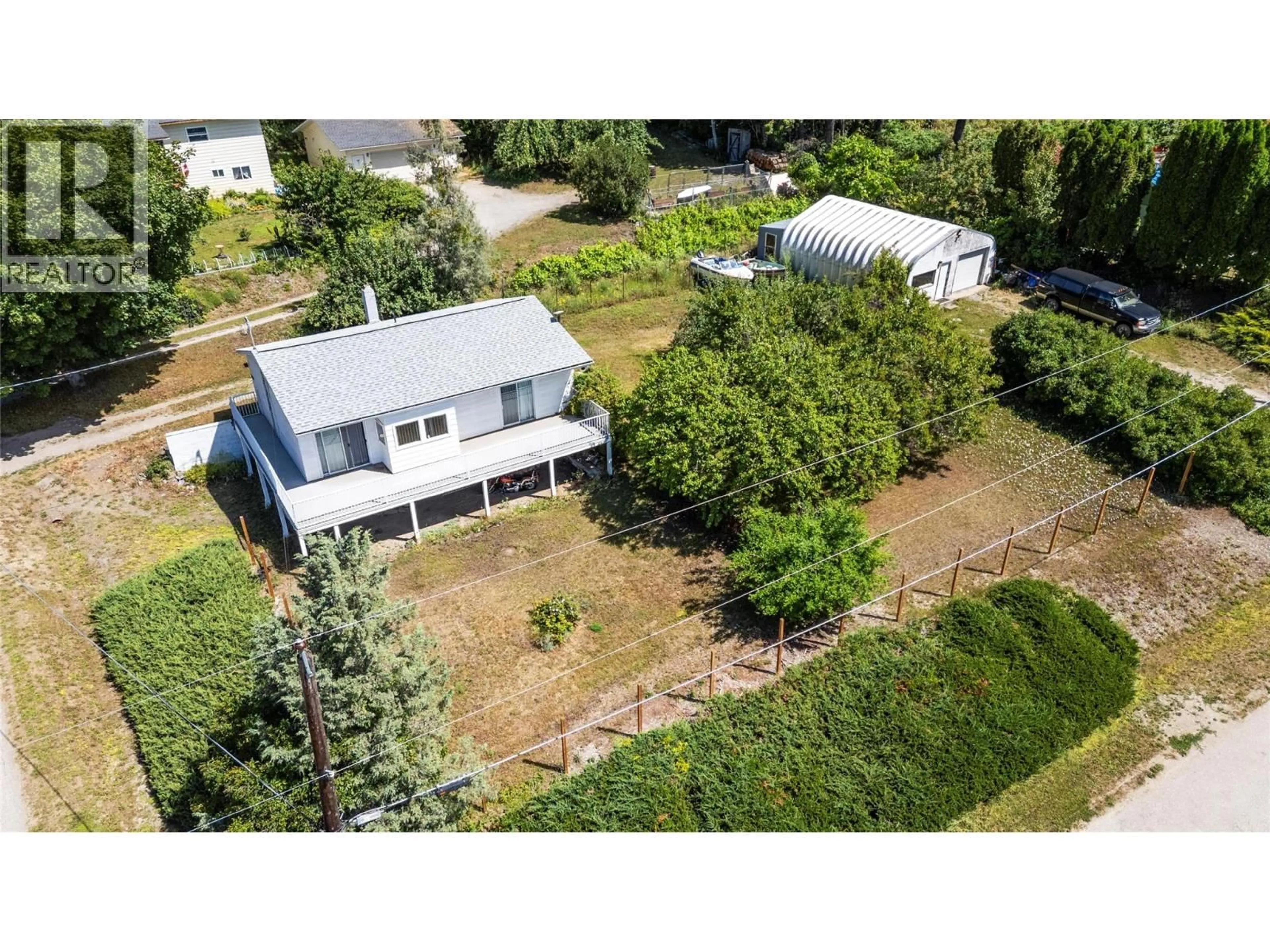A pic from outside/outdoor area/front of a property/back of a property/a pic from drone, unknown for 538 BEGBIE ROAD, Tappen British Columbia V0E2X1