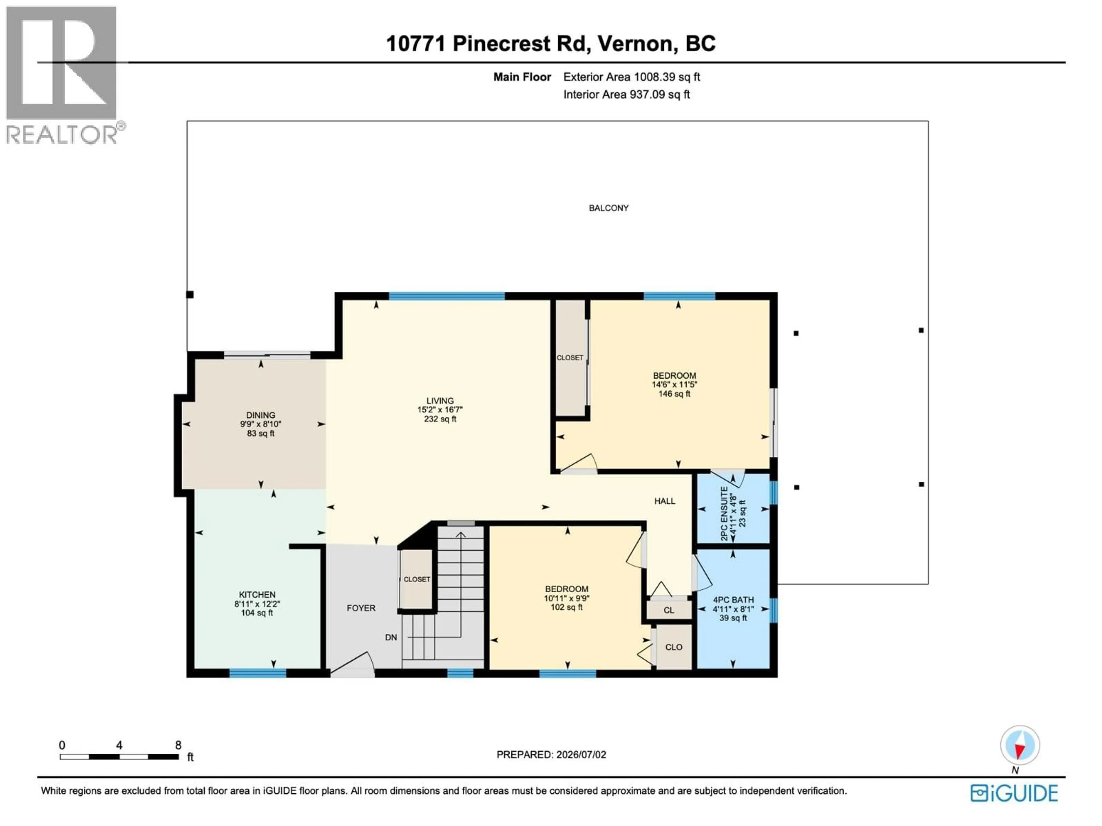 Floor plan for 10771 PINECREST ROAD, Vernon British Columbia V1H2C1