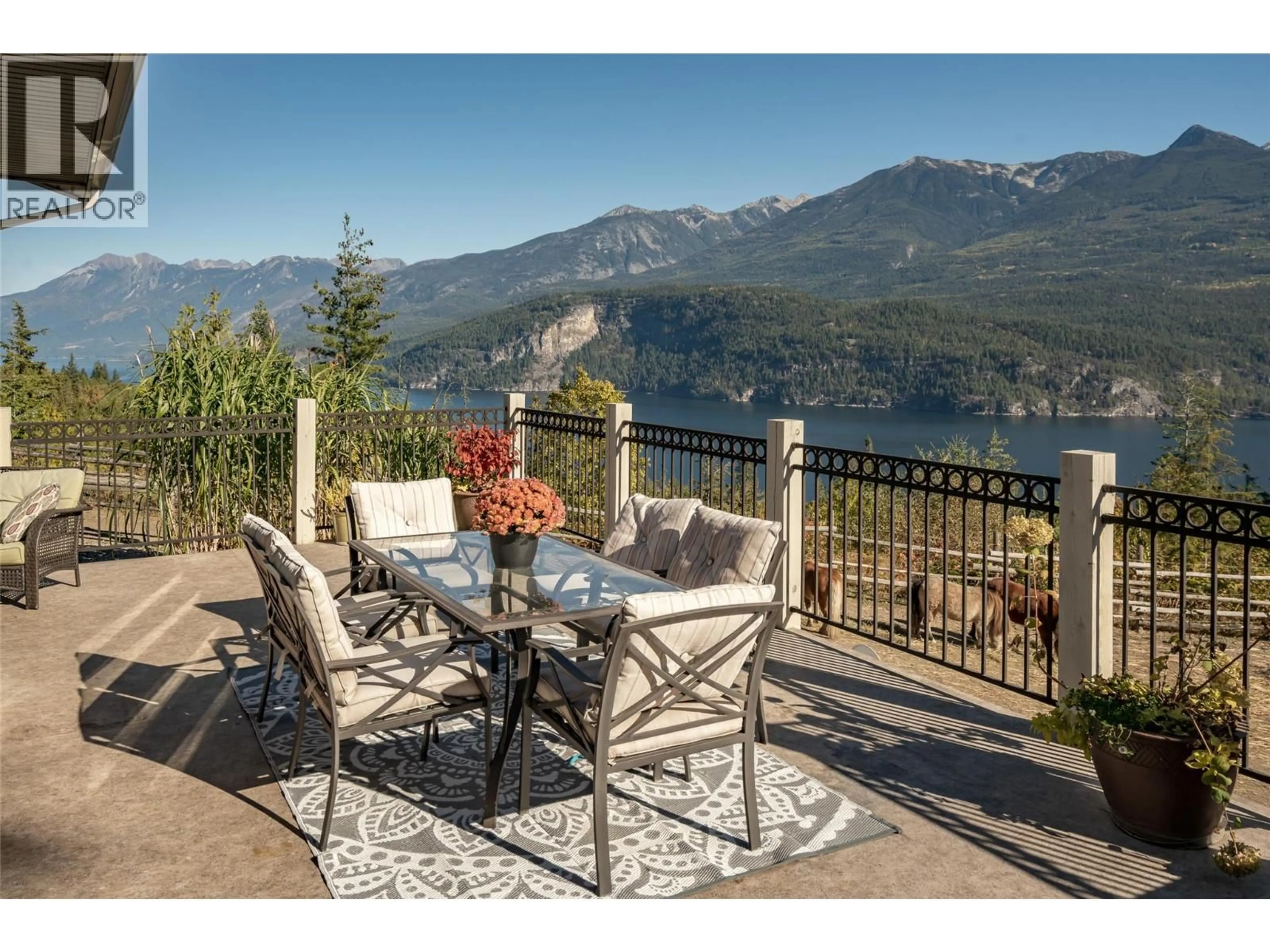 Patio, mountain view for 8840 OLSON ROAD, Kaslo British Columbia V0G1M0