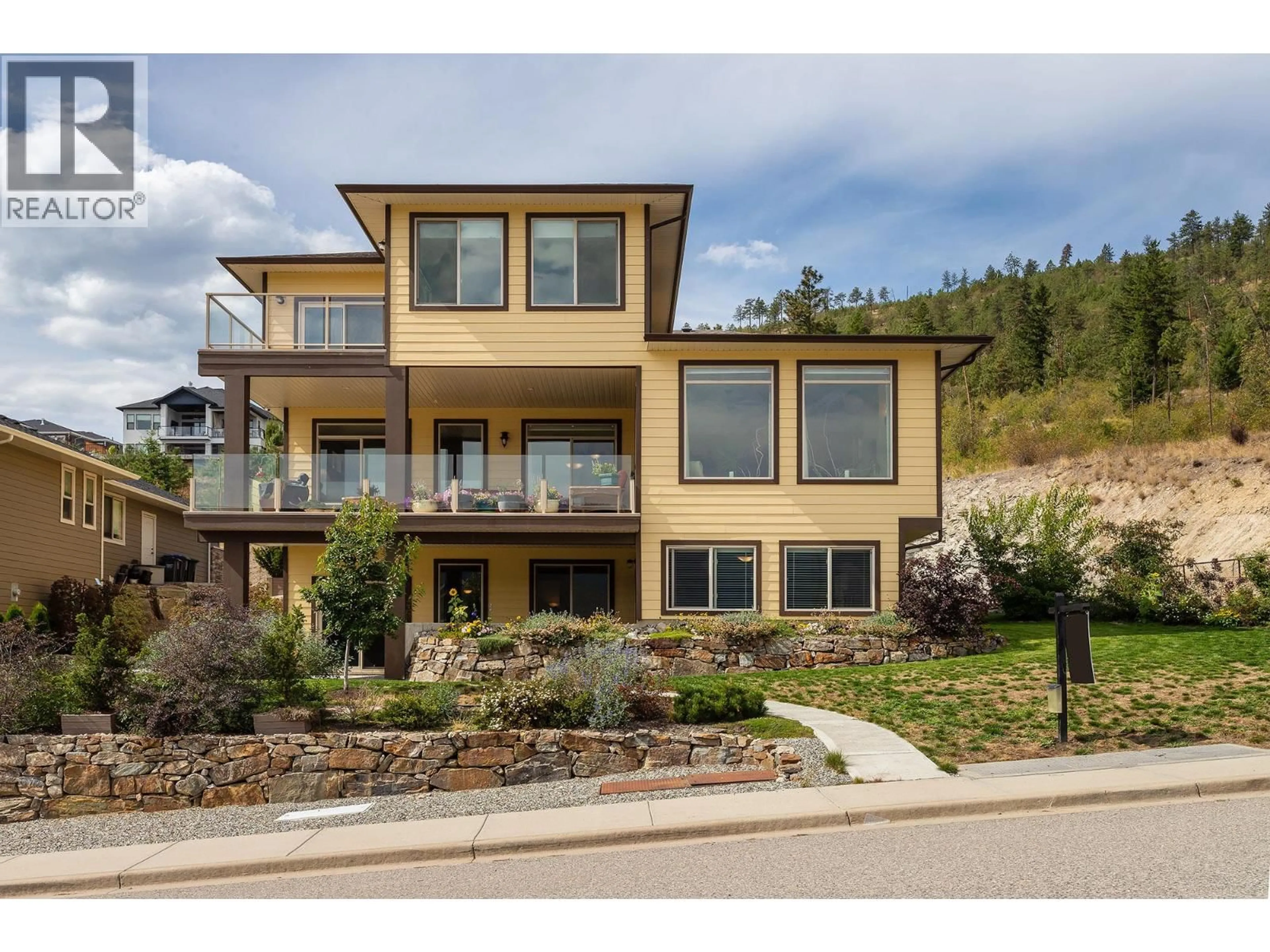 Home with brick exterior material, mountain view for 13492 LAKE HILL WAY, Lake Country British Columbia V4V2S7