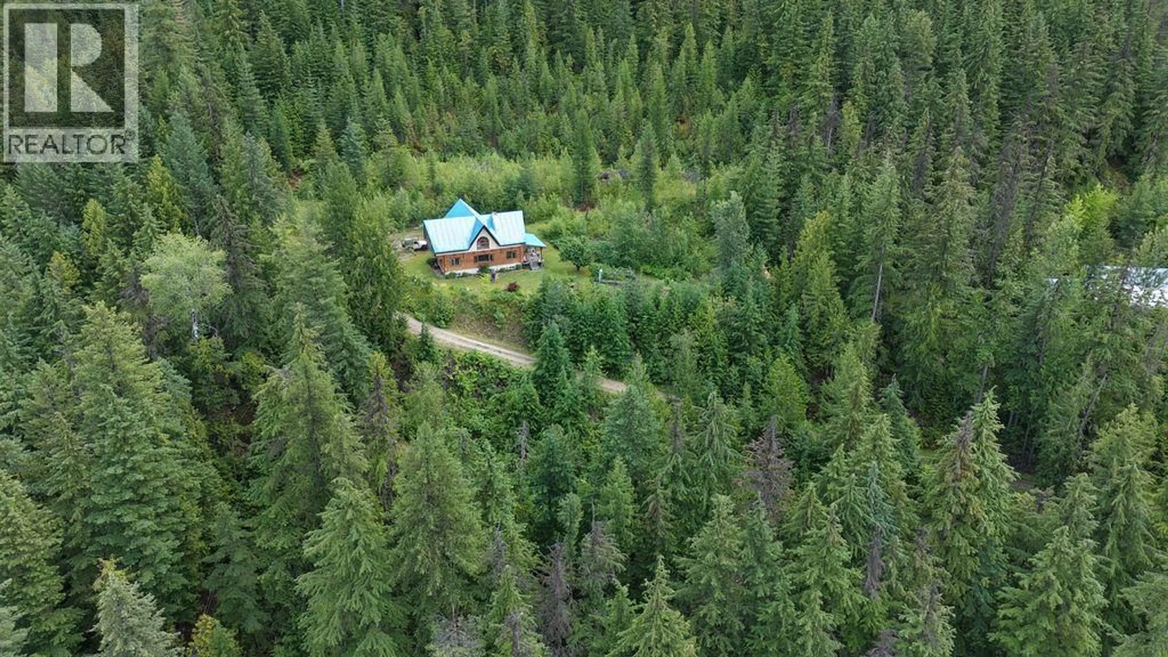 A pic from outside/outdoor area/front of a property/back of a property/a pic from drone, forest/trees view for 8470 RED MOUNTAIN ROAD, Silverton British Columbia V0G1S0