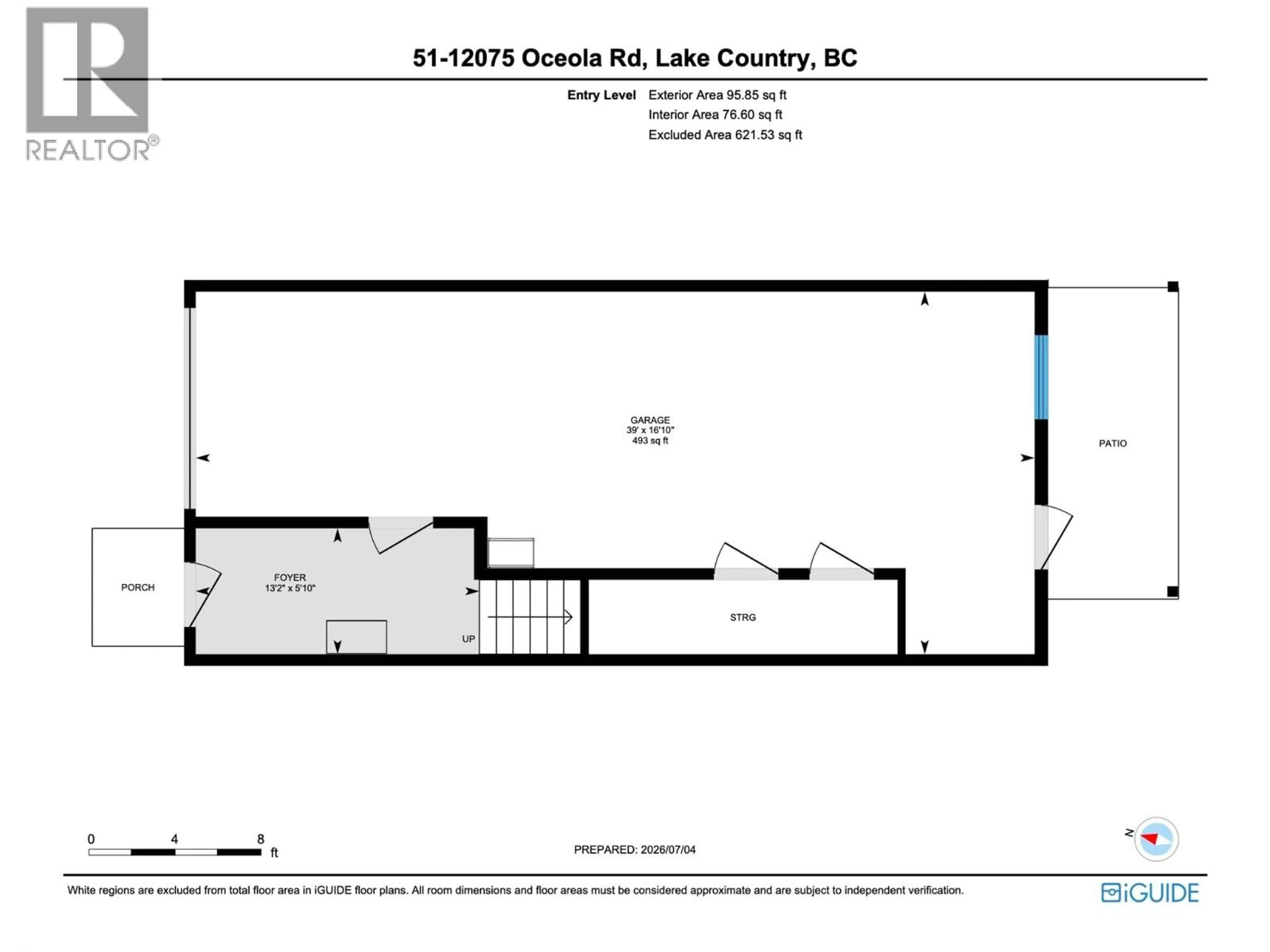 Floor plan for 51 - 12075 OCEOLA ROAD, Lake Country British Columbia V4V0A7