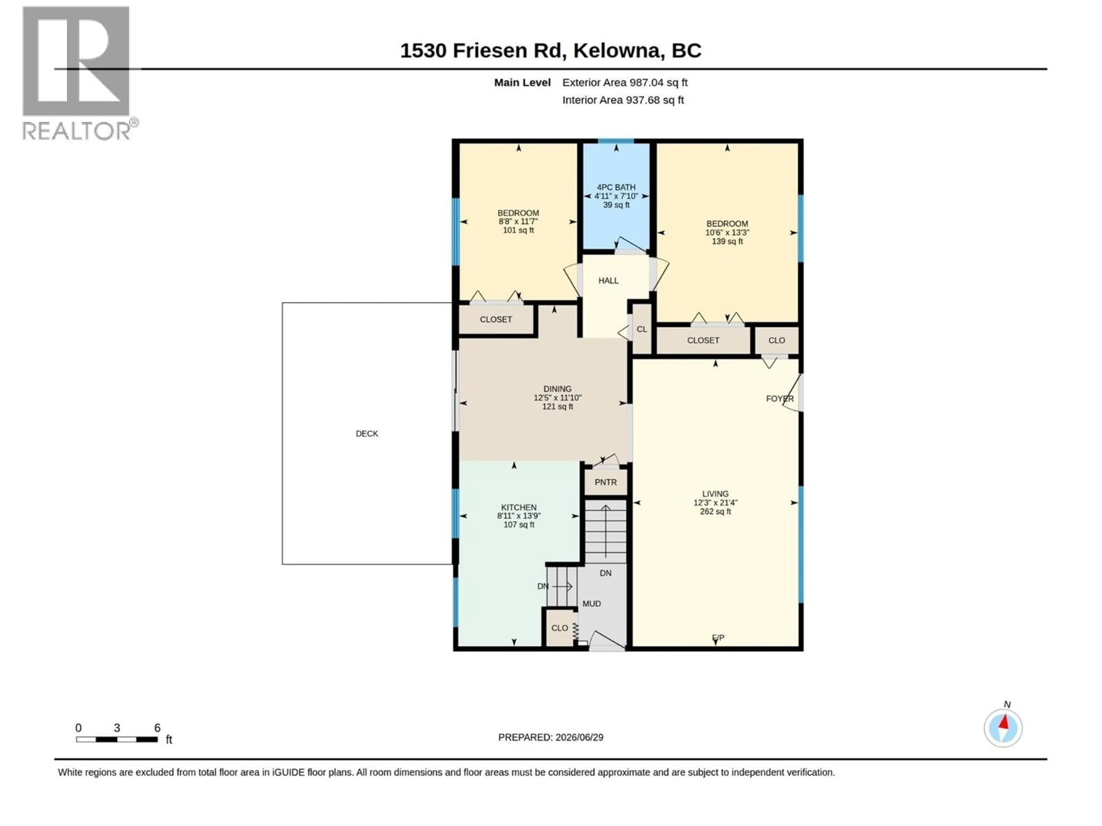Floor plan for 1530 FRIESEN ROAD, Kelowna British Columbia V1X4X6