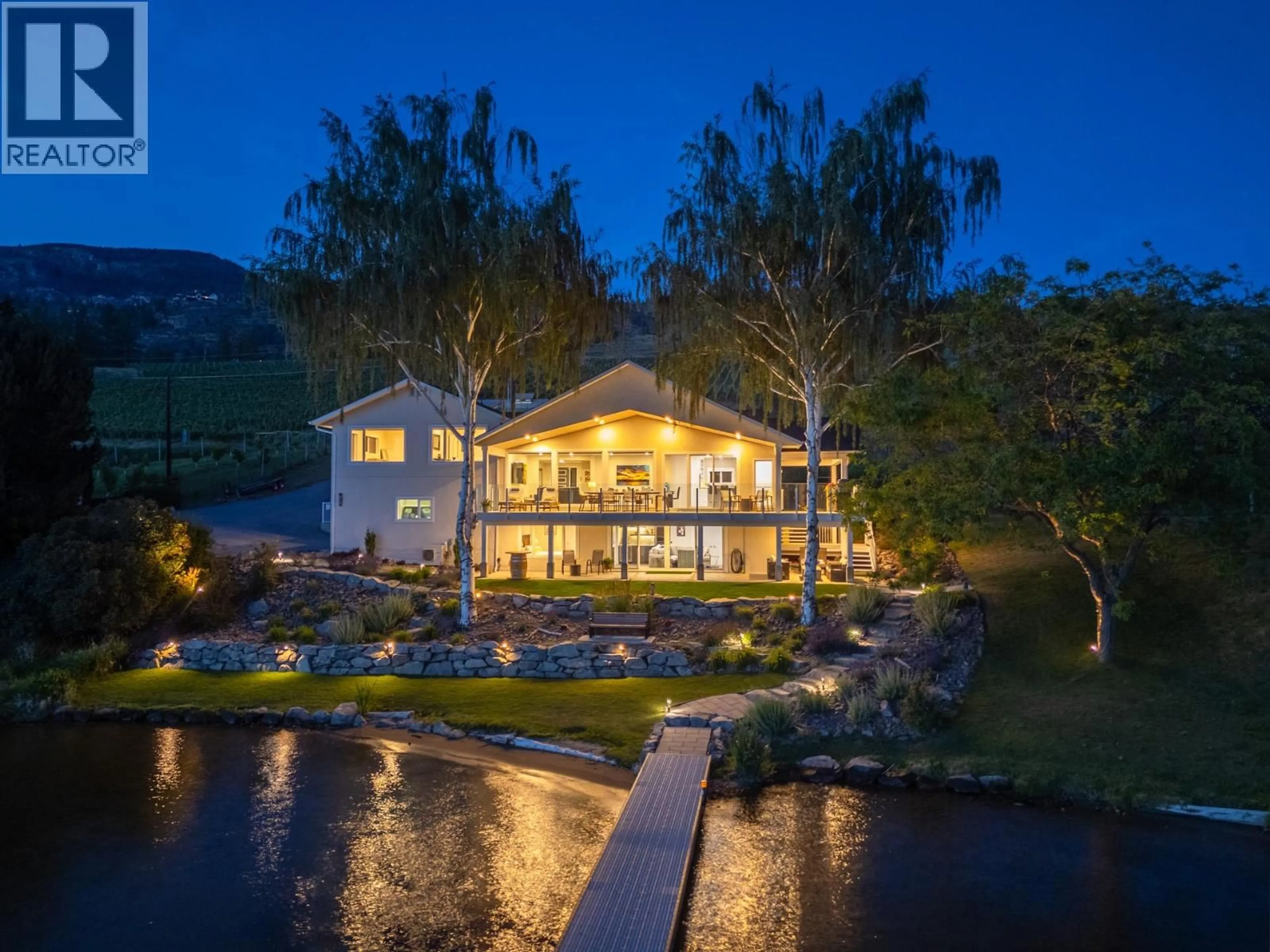 A pic from outside/outdoor area/front of a property/back of a property/a pic from drone, water/lake/river/ocean view for 30 EASTSIDE ROAD, Okanagan Falls British Columbia V0H1R5