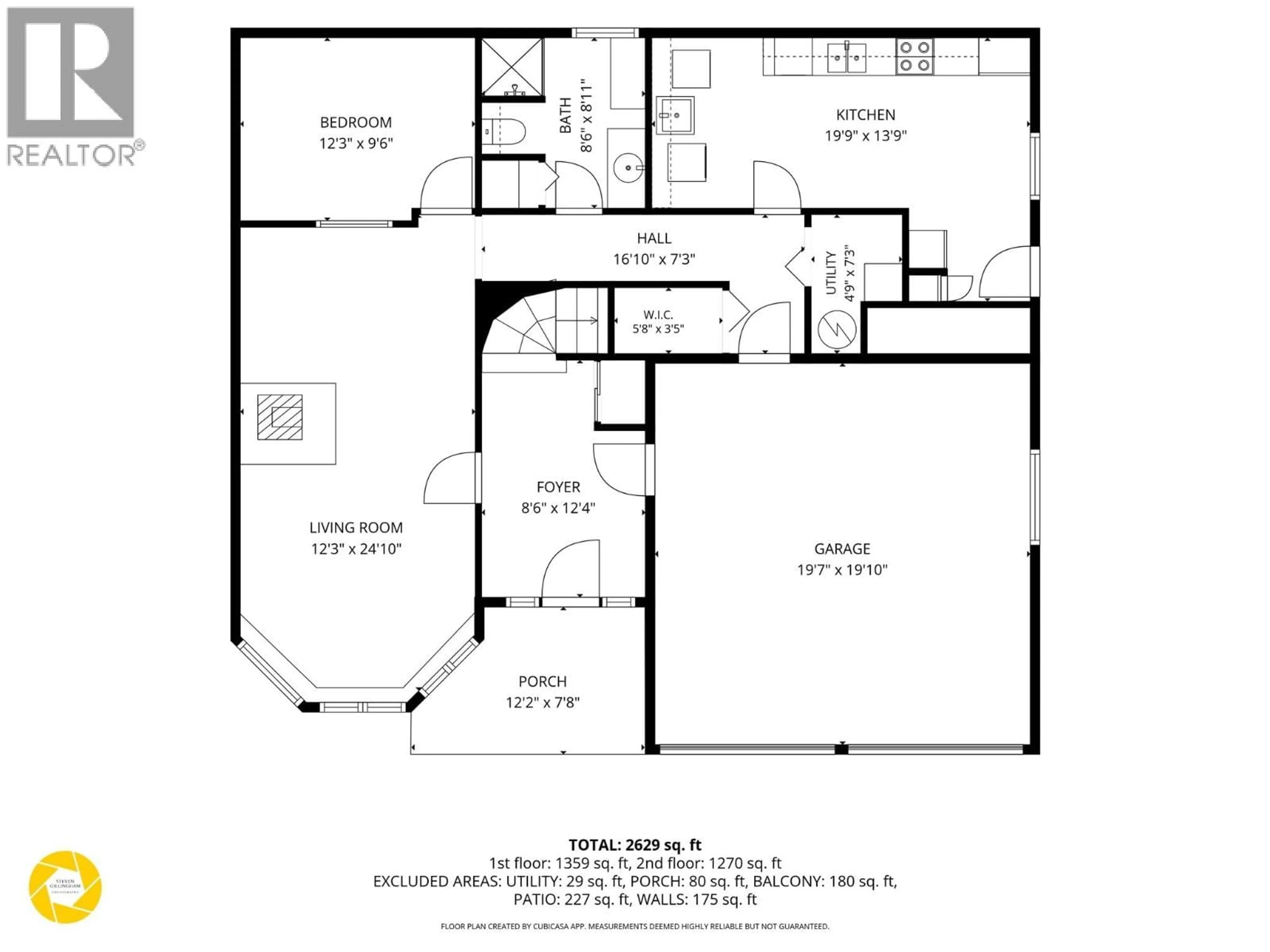 Floor plan for 1001 LAUREL PLACE, Kamloops British Columbia V1S1R1