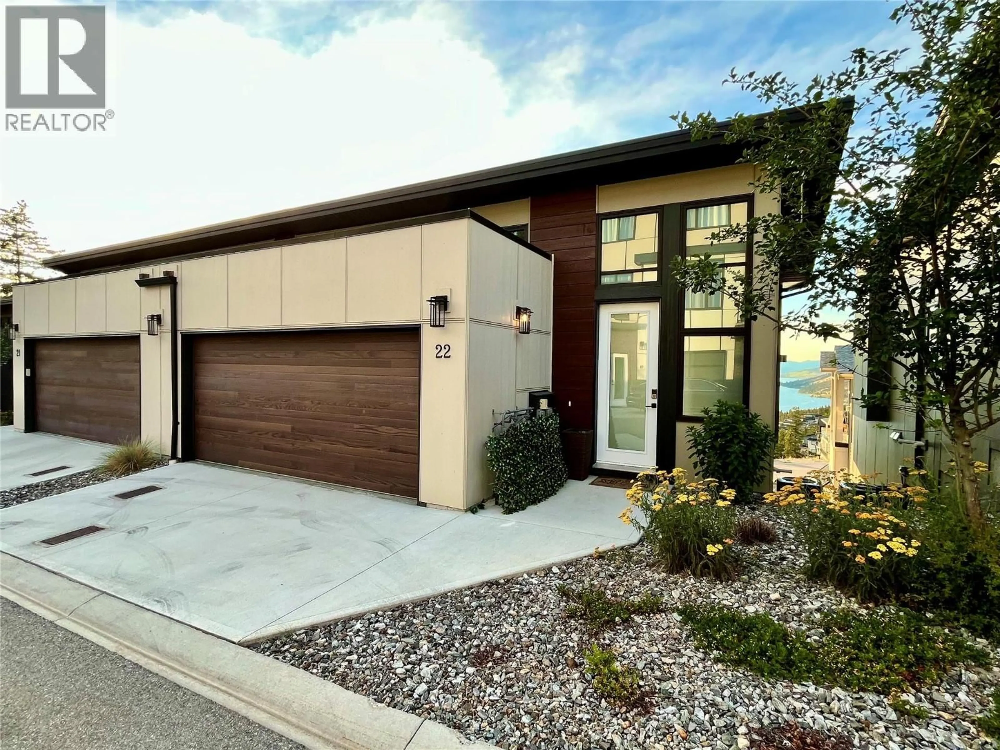 Home with brick exterior material, street for 22 - 3220 HILLTOWN DRIVE, Kelowna British Columbia V1V0C6
