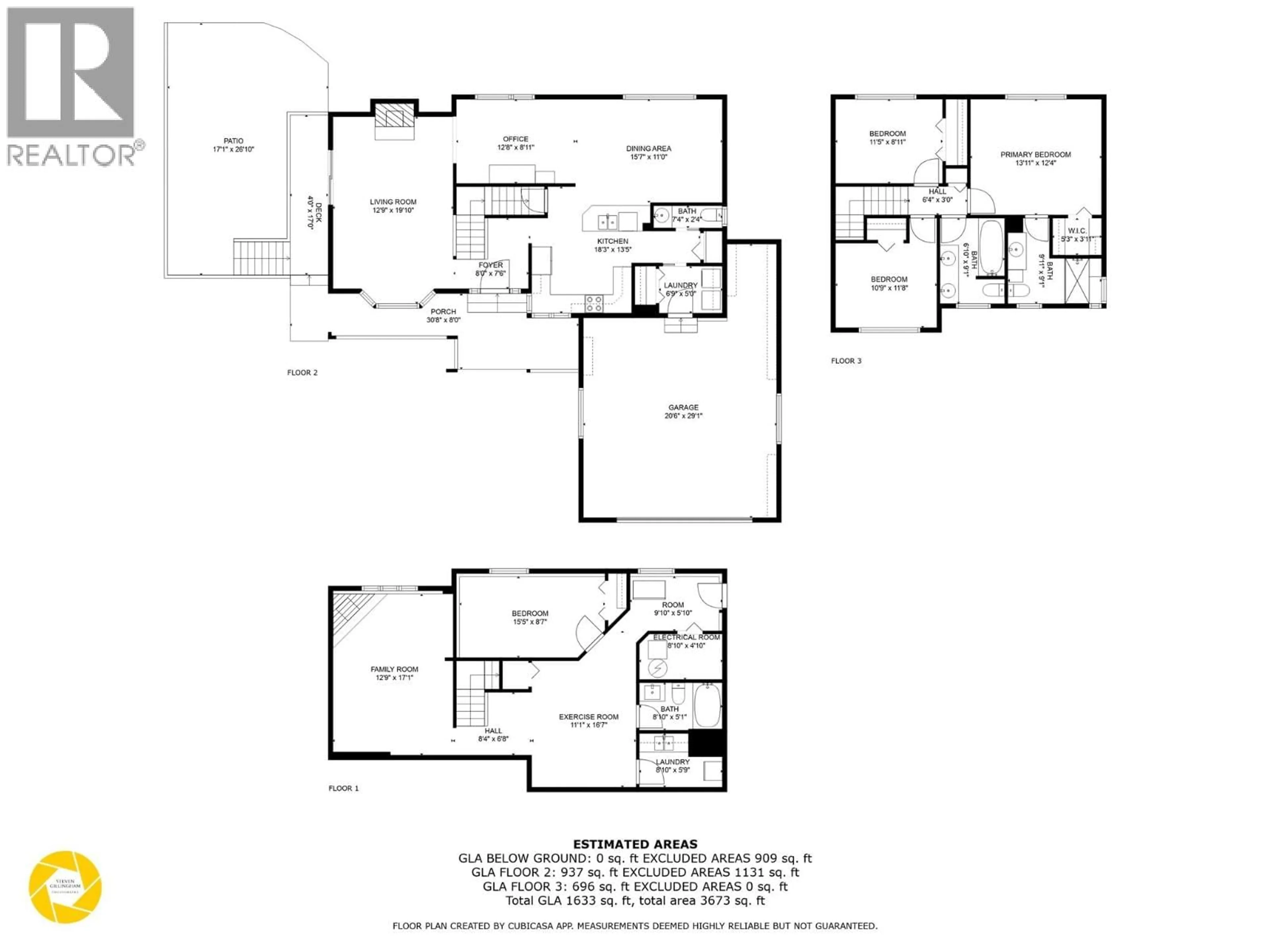 Floor plan for 3225 HARGRAVES PLACE, Kamloops British Columbia V2B8H3