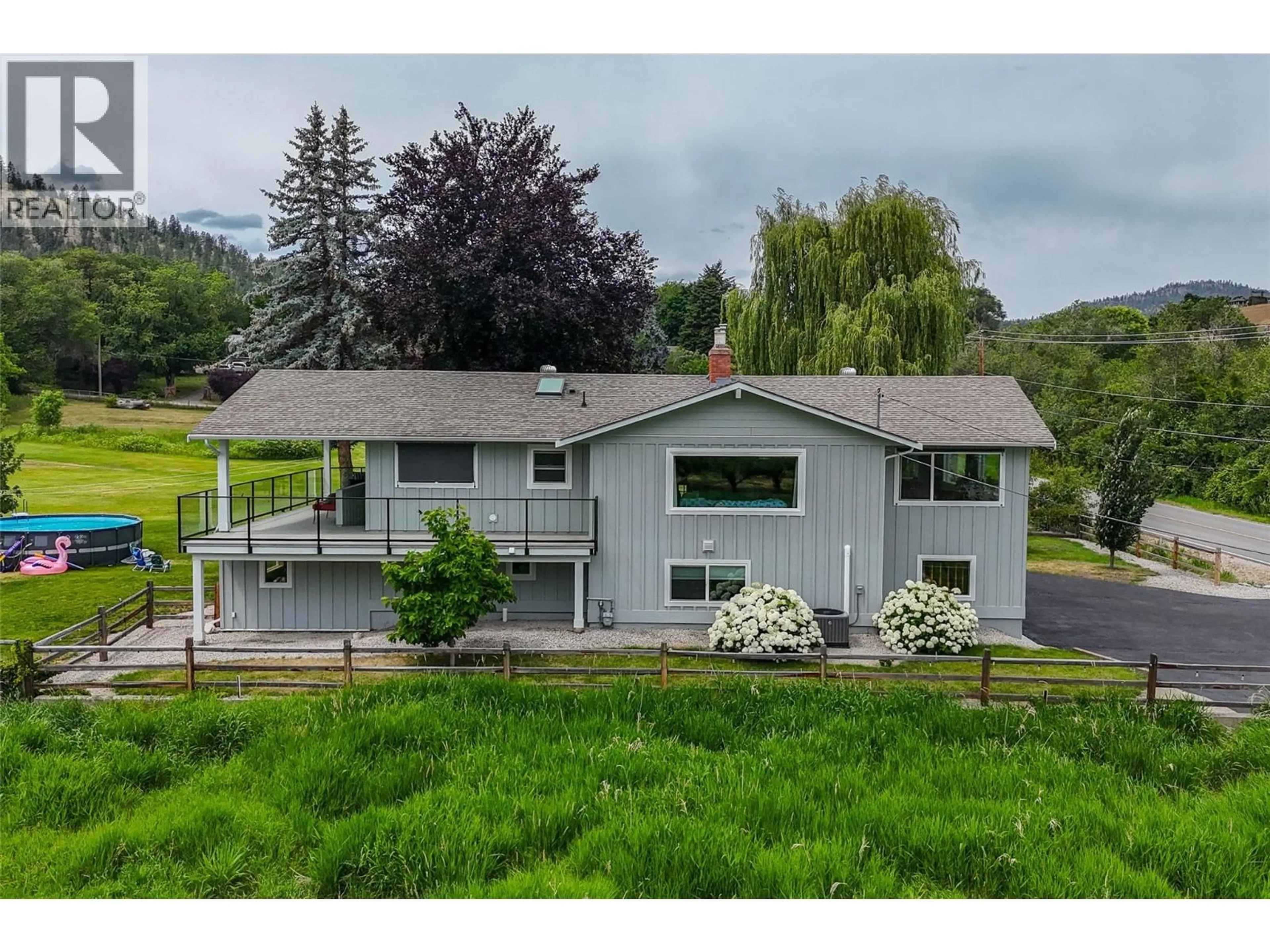 A pic from outside/outdoor area/front of a property/back of a property/a pic from drone, unknown for 12509 DALE MEADOWS ROAD, Summerland British Columbia V0H1Z8