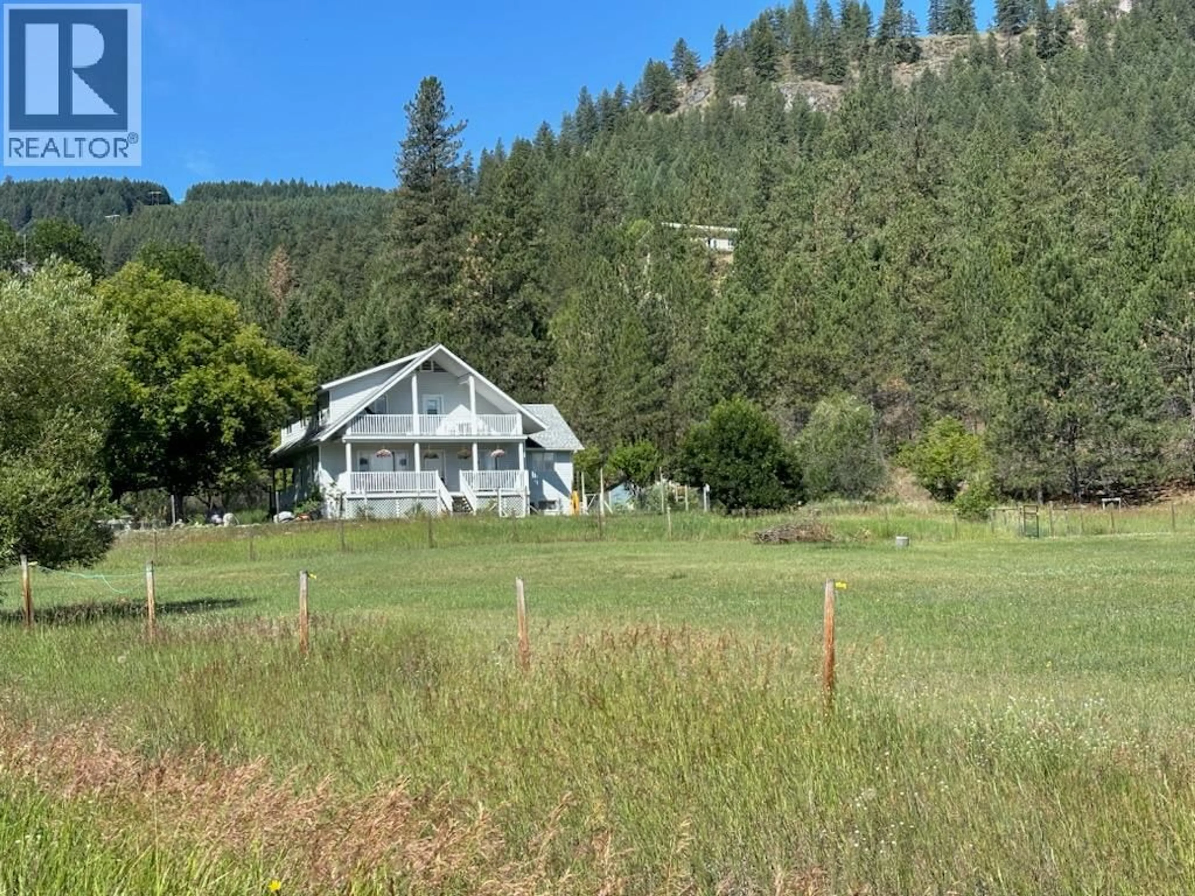 A pic from outside/outdoor area/front of a property/back of a property/a pic from drone, mountain view for 3195 HAIRSINE ROAD, Grand Forks British Columbia V0H1H2