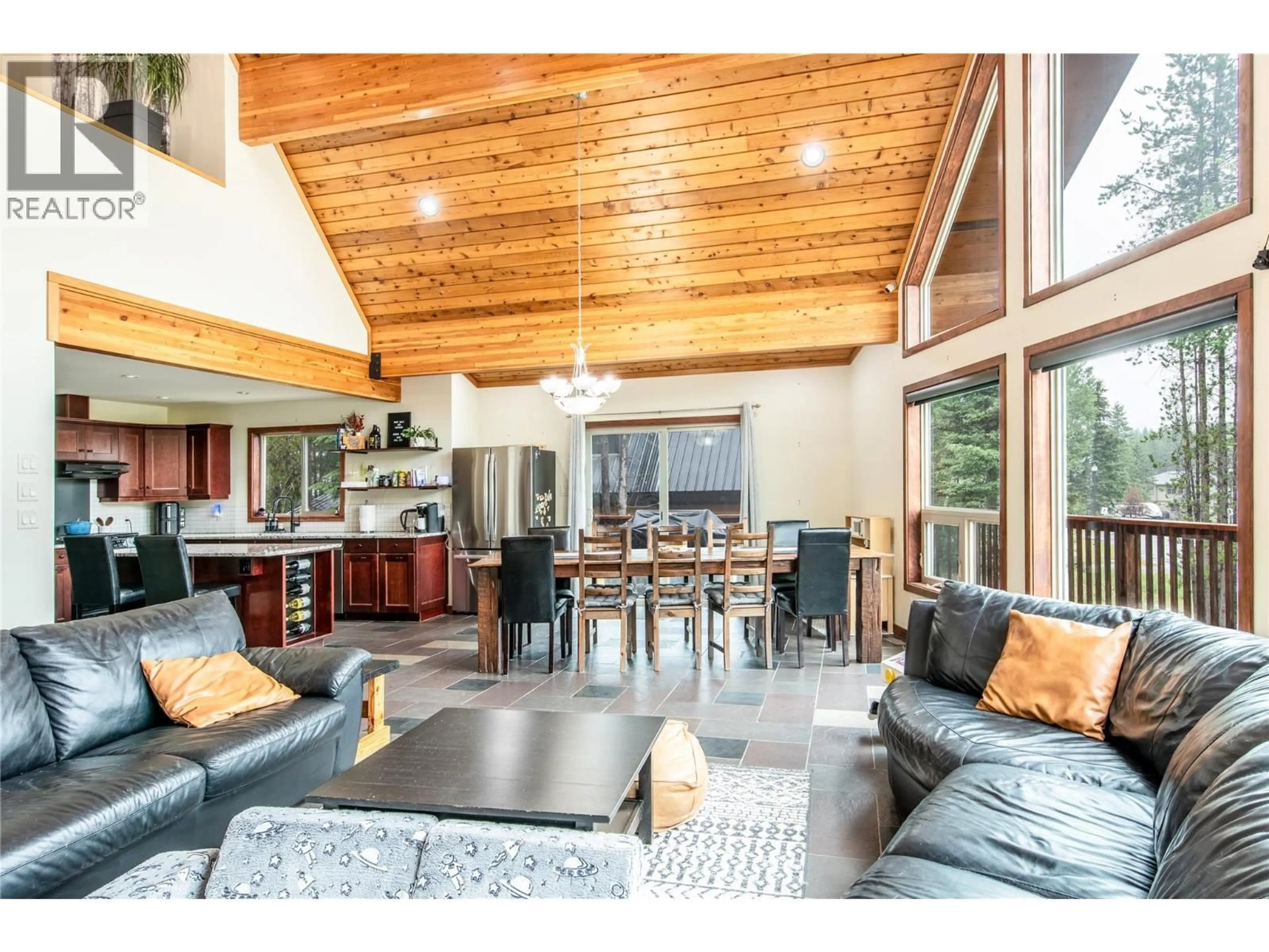 Open concept kitchen, wood/laminate floor for 1445 GRANITE DRIVE, Golden British Columbia V0A1H3