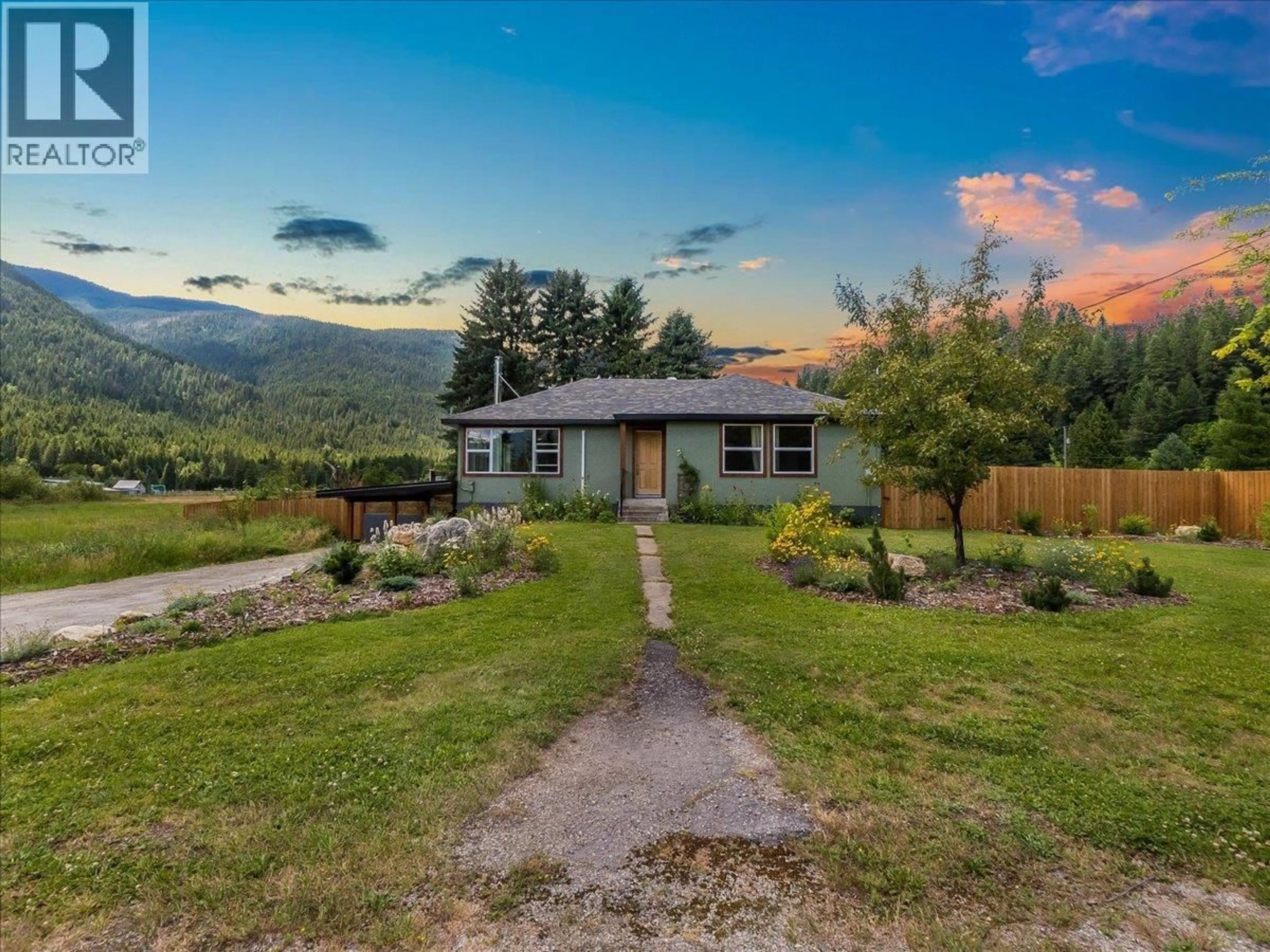 A pic from outside/outdoor area/front of a property/back of a property/a pic from drone, mountain view for 3177 SLOCAN PARK ROAD, Slocan Park British Columbia V0G2E0