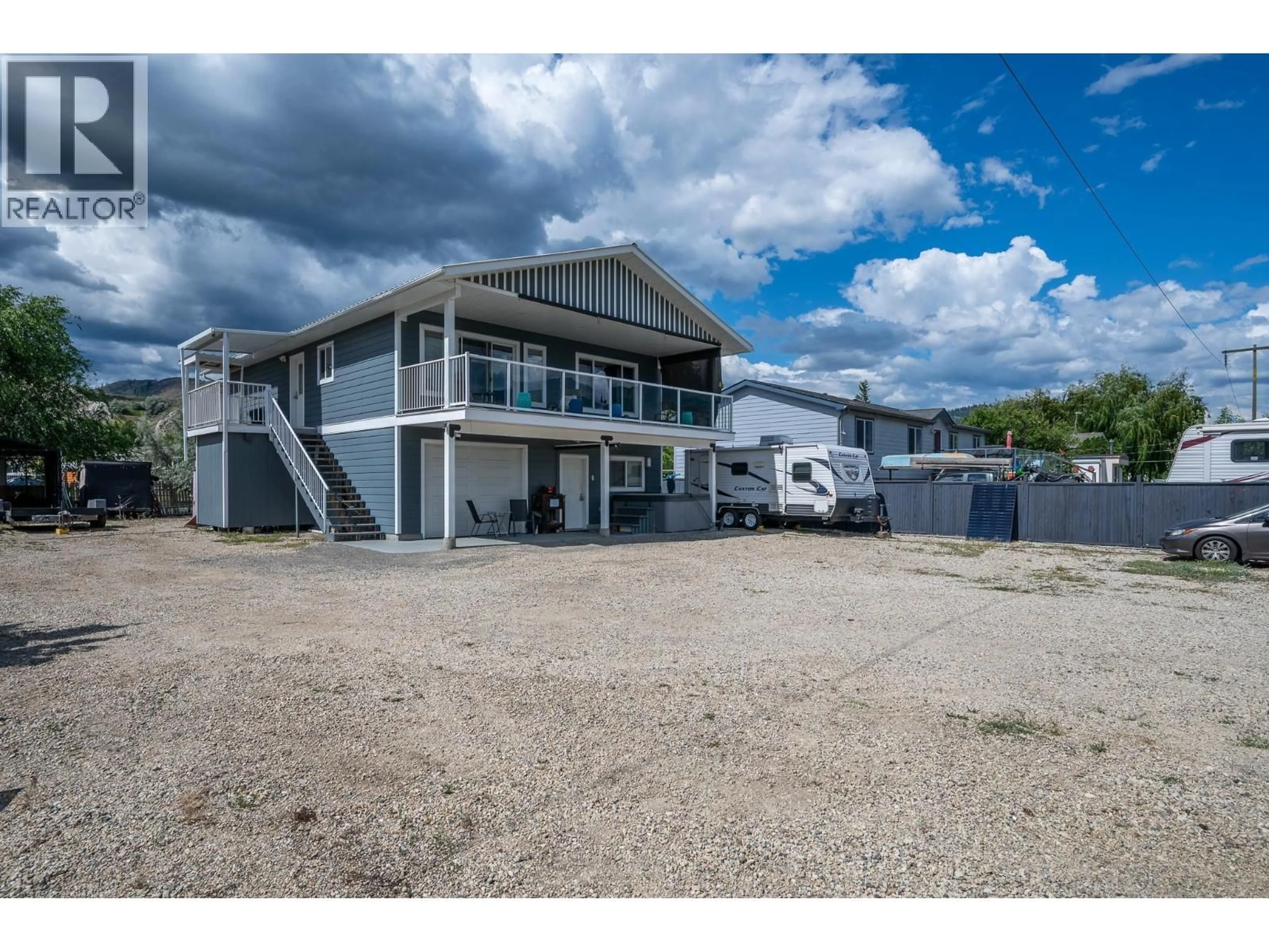 A pic from outside/outdoor area/front of a property/back of a property/a pic from drone, building for 4953 RIVER ROAD, Pritchard British Columbia V0E2P0