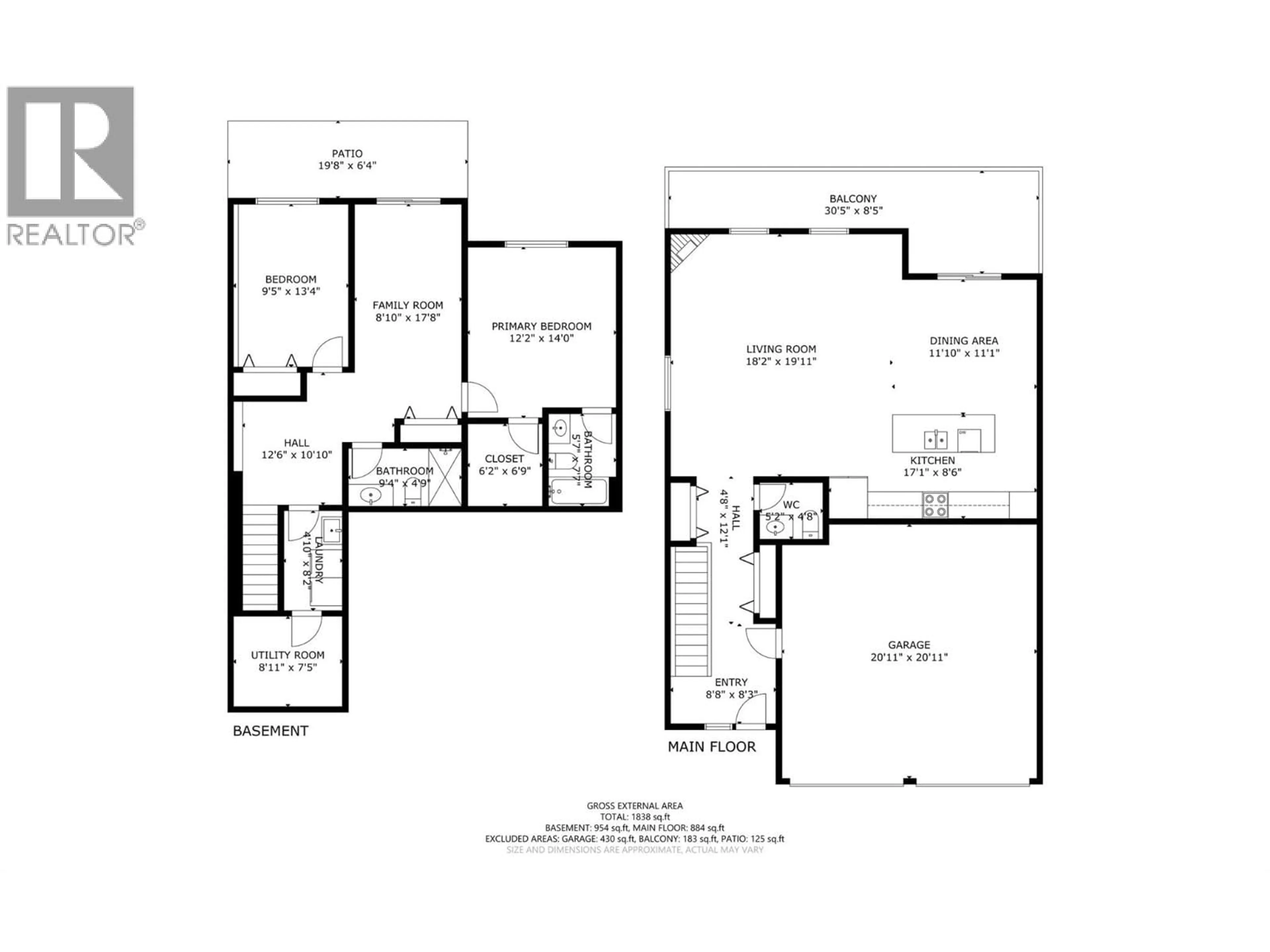 Floor plan for 10 - 6600 OKANAGAN AVENUE, Vernon British Columbia V1H2K6