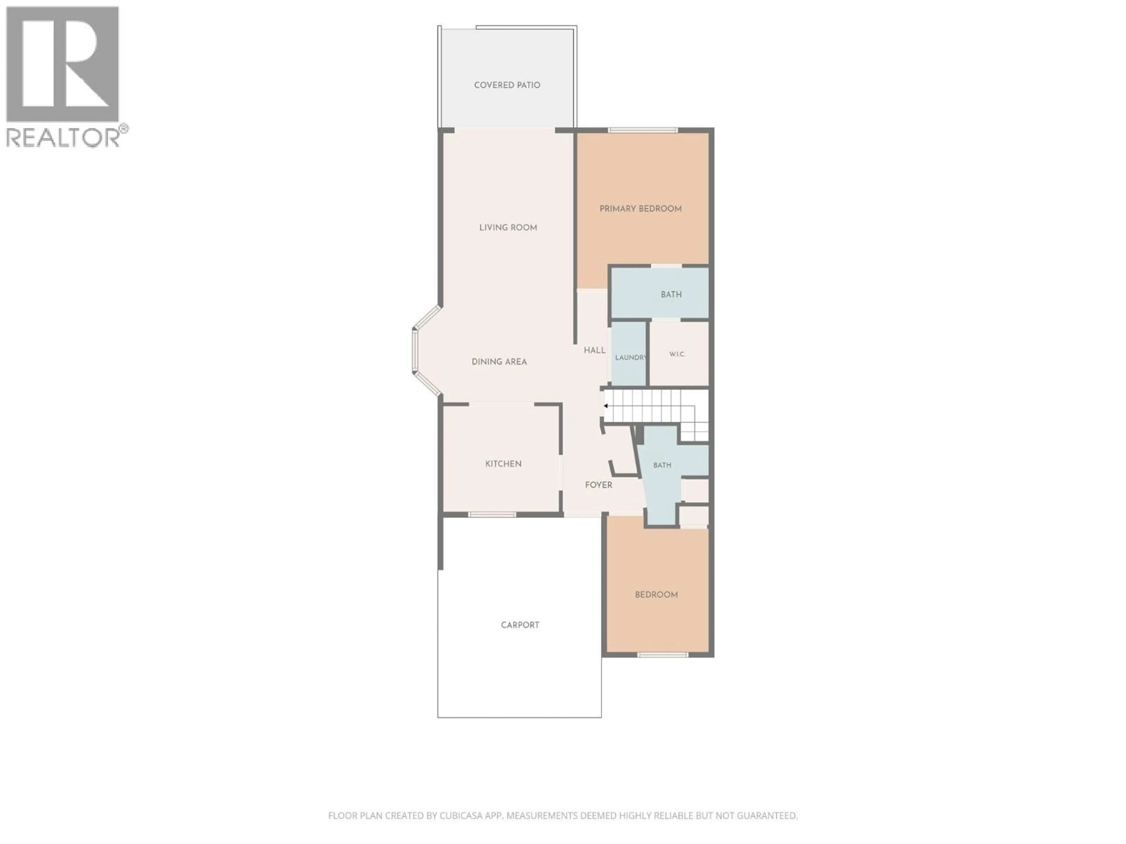 Floor plan for 28 - 4303 27 AVENUE, Vernon British Columbia V1T6L2