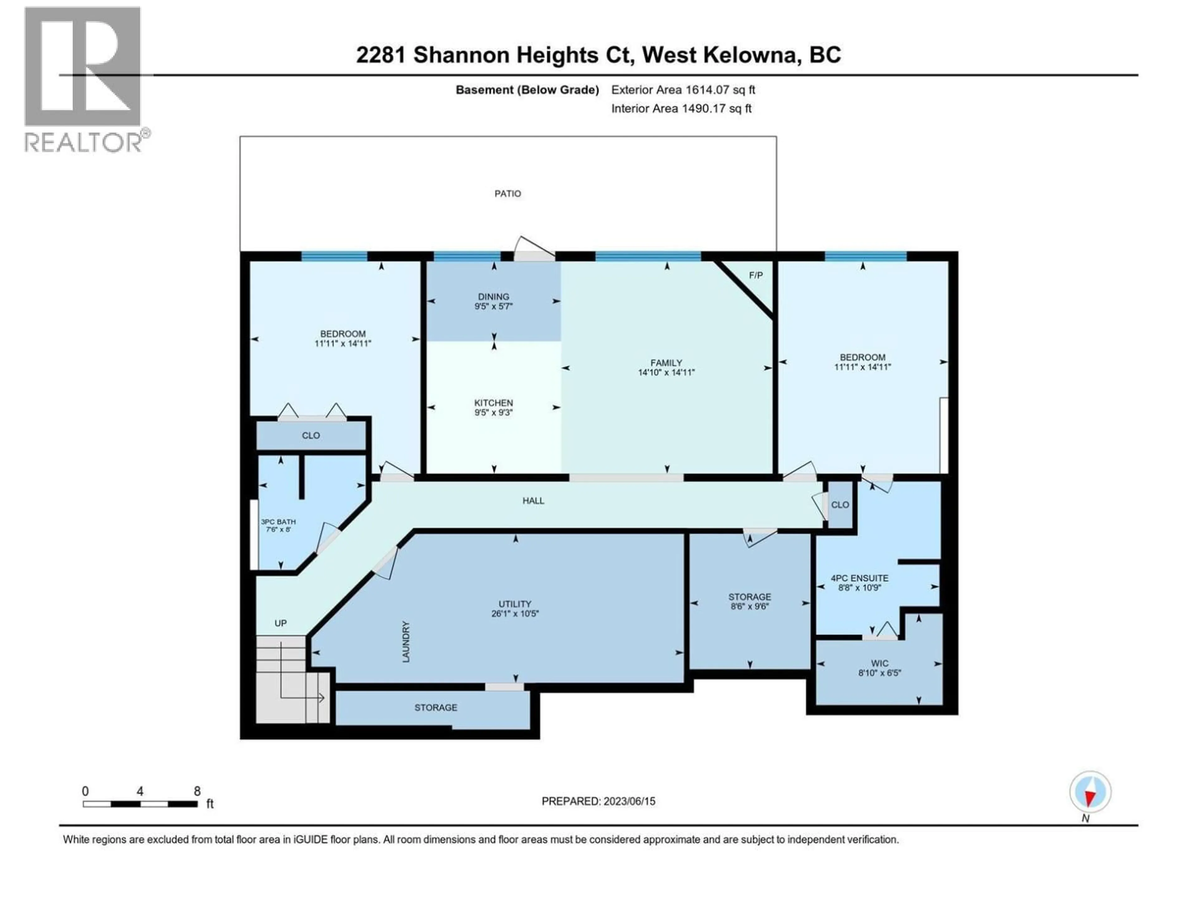 Floor plan for 2281 SHANNON HEIGHTS COURT, West Kelowna British Columbia V4T2V1