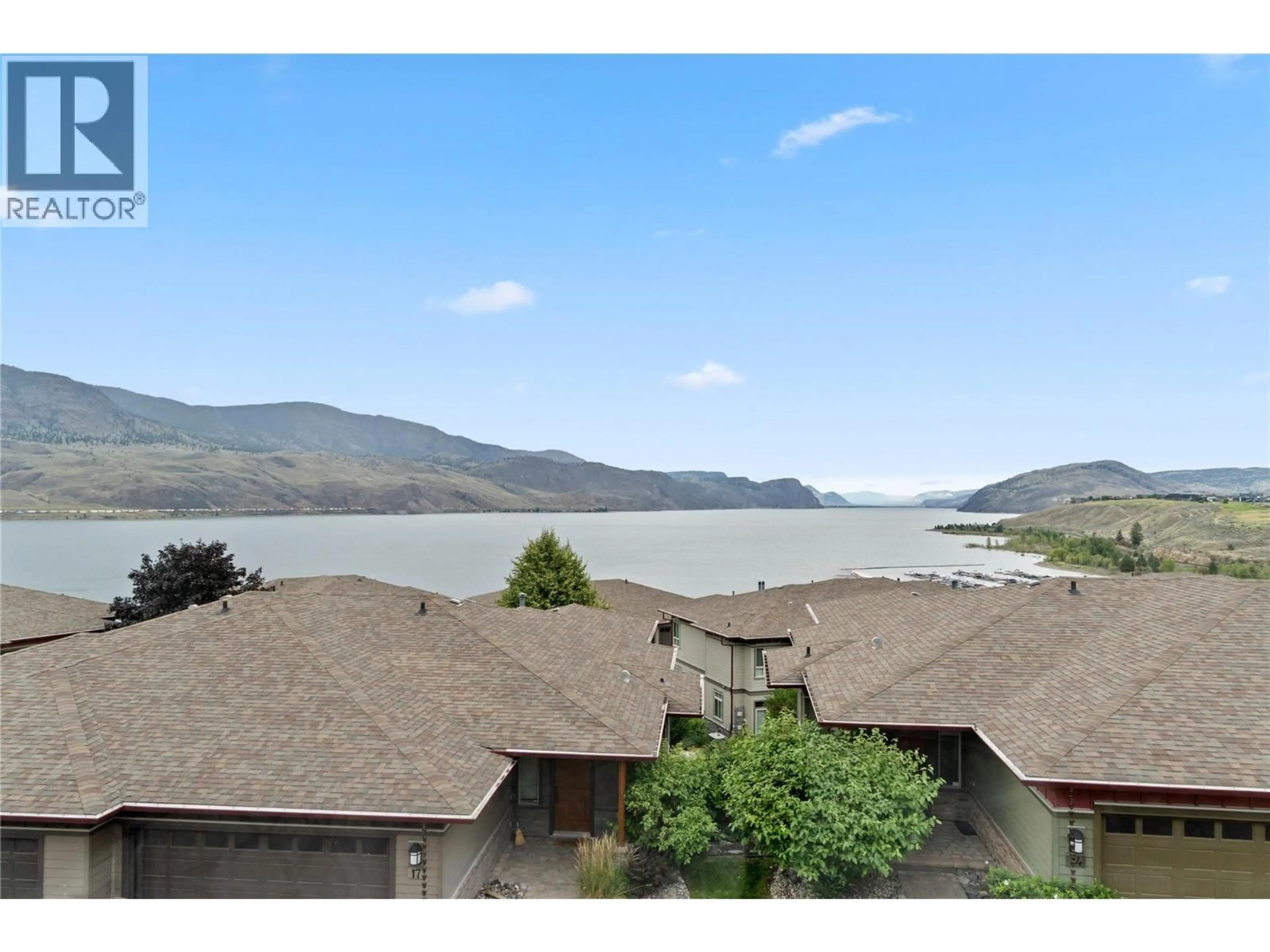 A pic from outside/outdoor area/front of a property/back of a property/a pic from drone, water/lake/river/ocean view for 16 - 175 HOLLOWAY DRIVE, Kamloops British Columbia V1S0B2