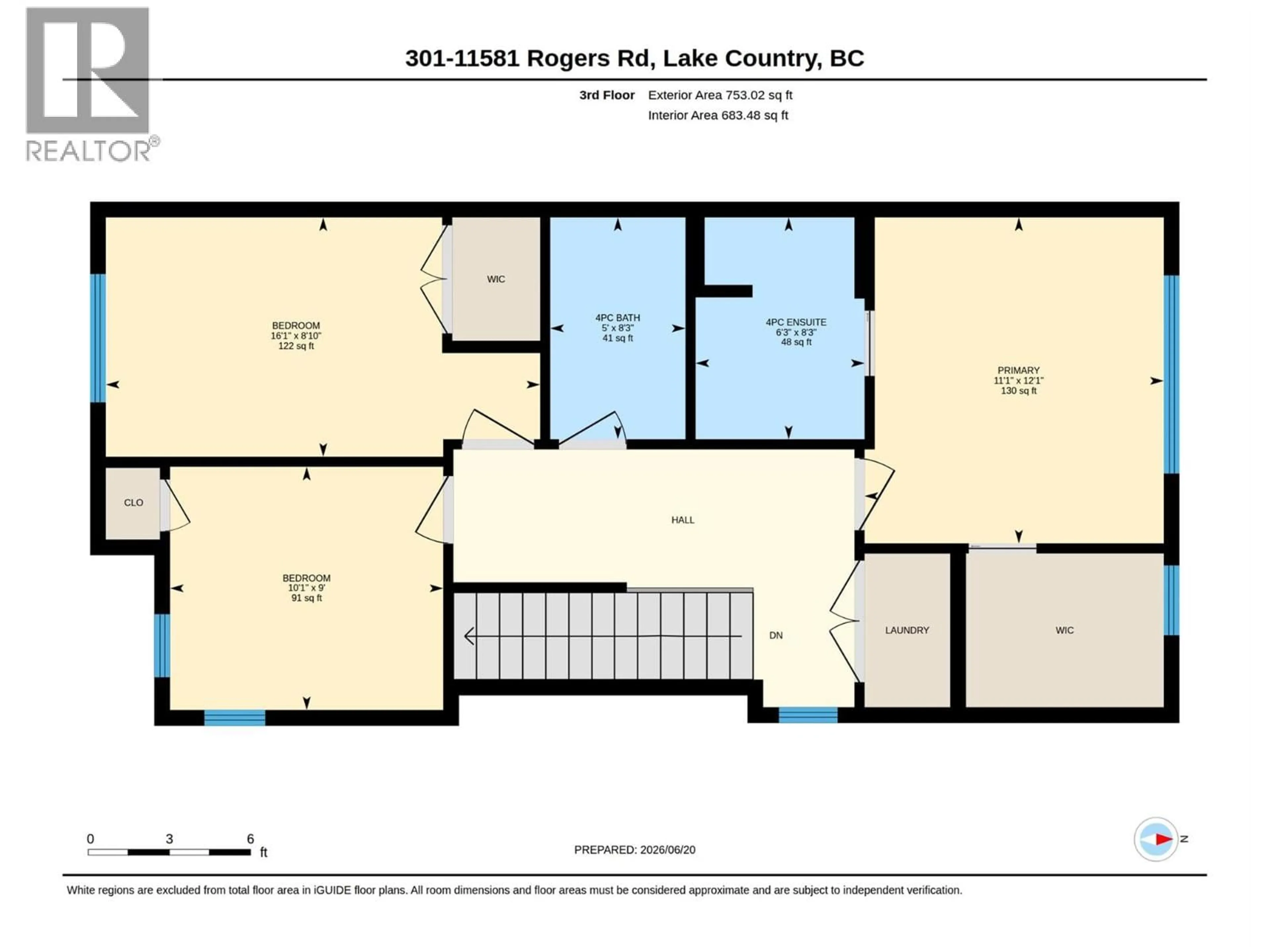 Floor plan for 301 - 11581 ROGERS ROAD, Lake Country British Columbia V4V1X8