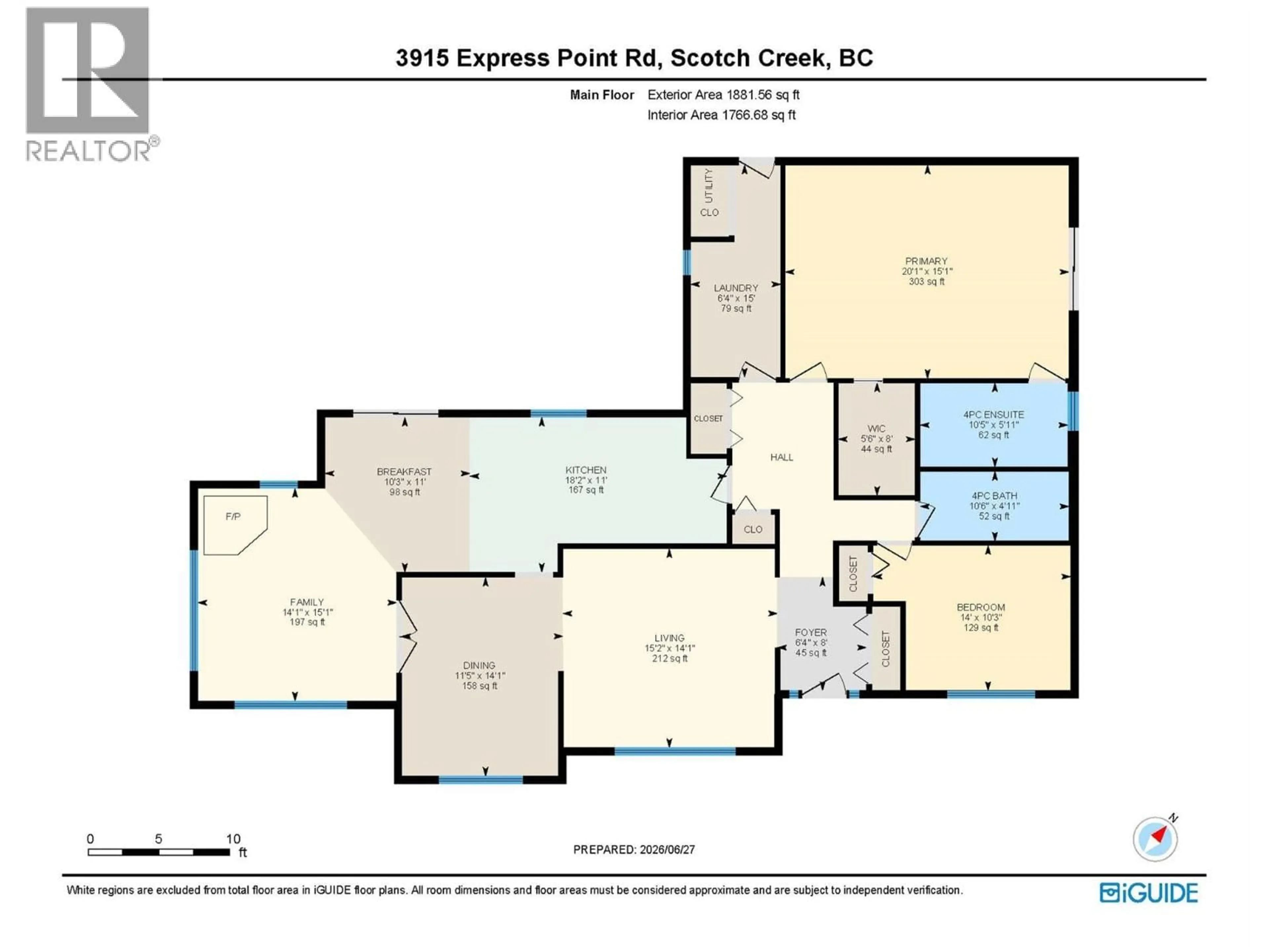 Floor plan for 3915 EXPRESS POINT ROAD, Scotch Creek British Columbia V0E1M5