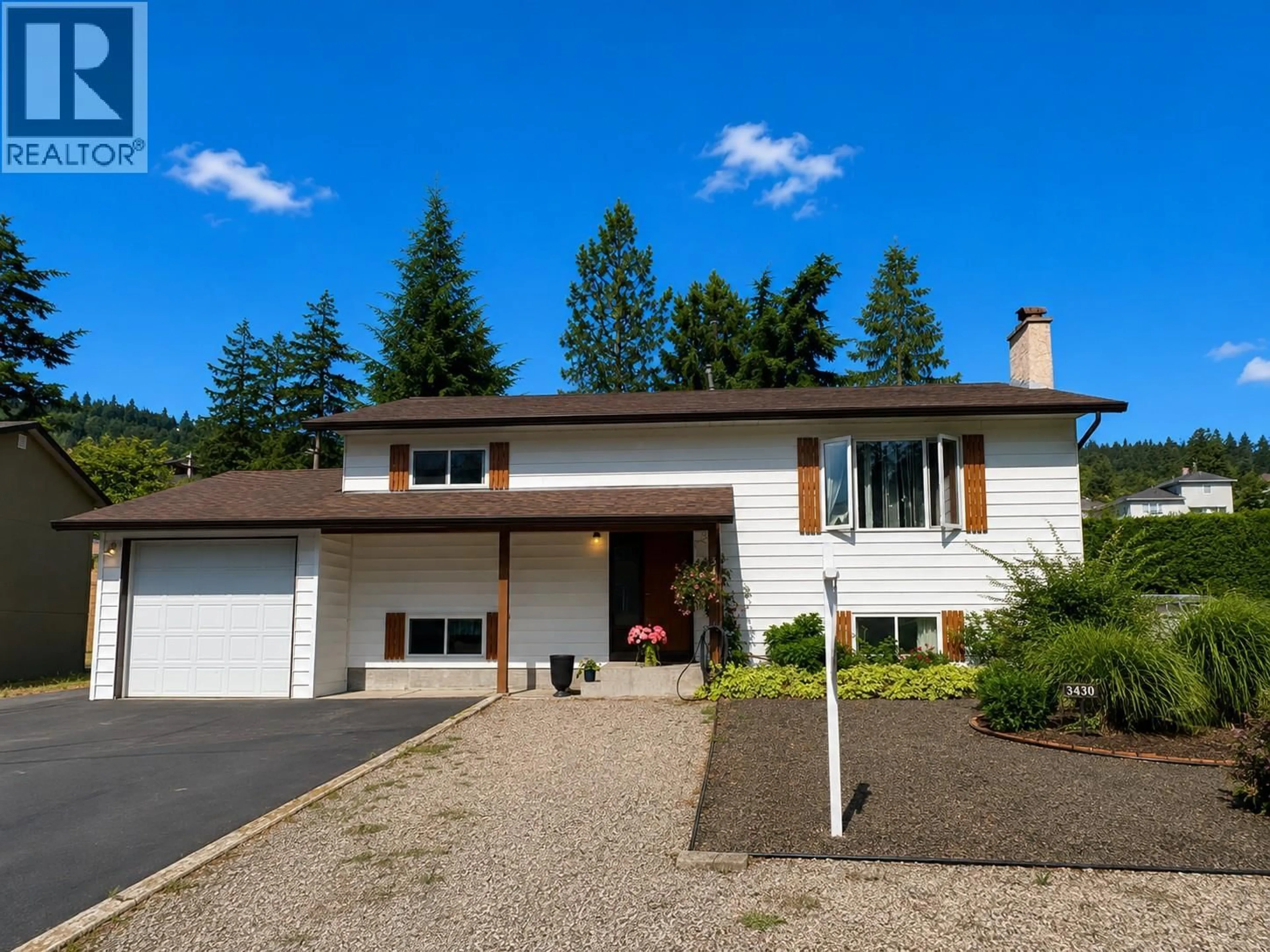 Home with vinyl exterior material, street for 3430 LIARD COURT, West Kelowna British Columbia V4T1B6