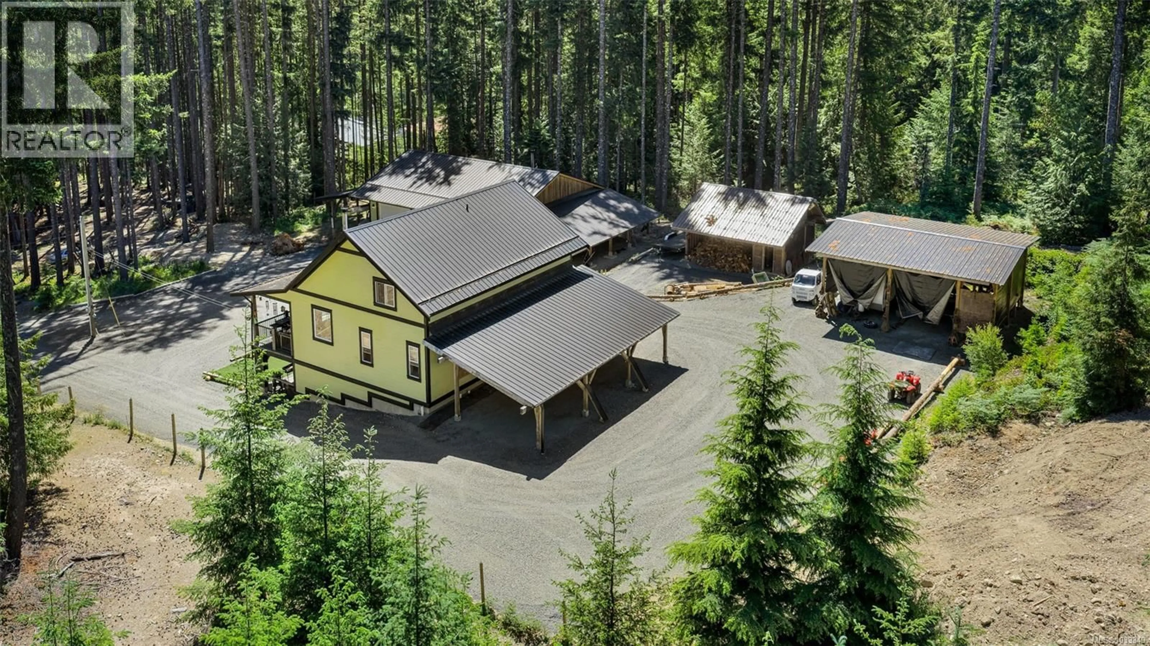 A pic from outside/outdoor area/front of a property/back of a property/a pic from drone, unknown for 7238 INDIAN ROAD, Lake Cowichan British Columbia V0R2G0