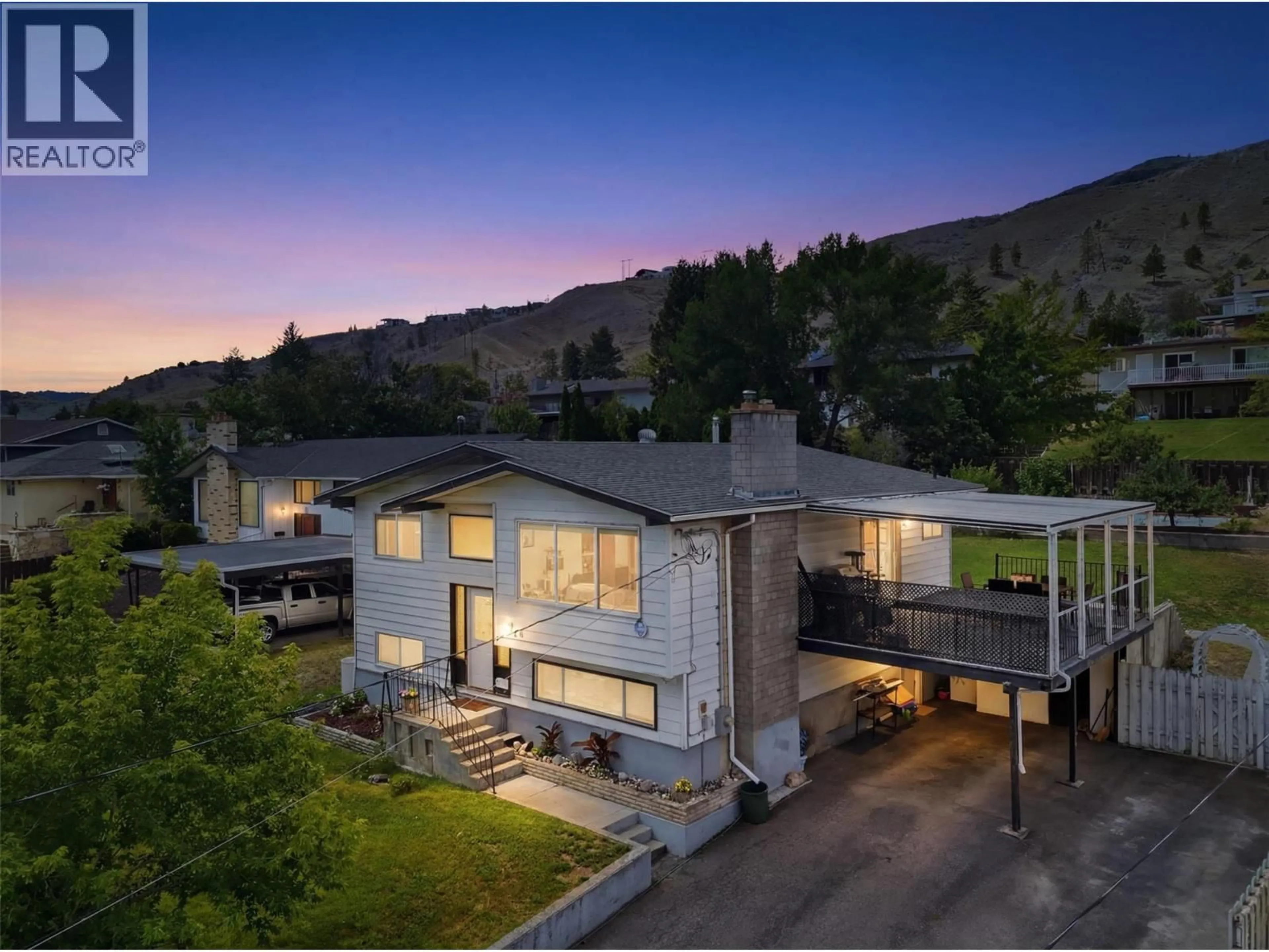 A pic from outside/outdoor area/front of a property/back of a property/a pic from drone, mountain view for 2346 WESTSYDE ROAD, Kamloops British Columbia V2B7C4