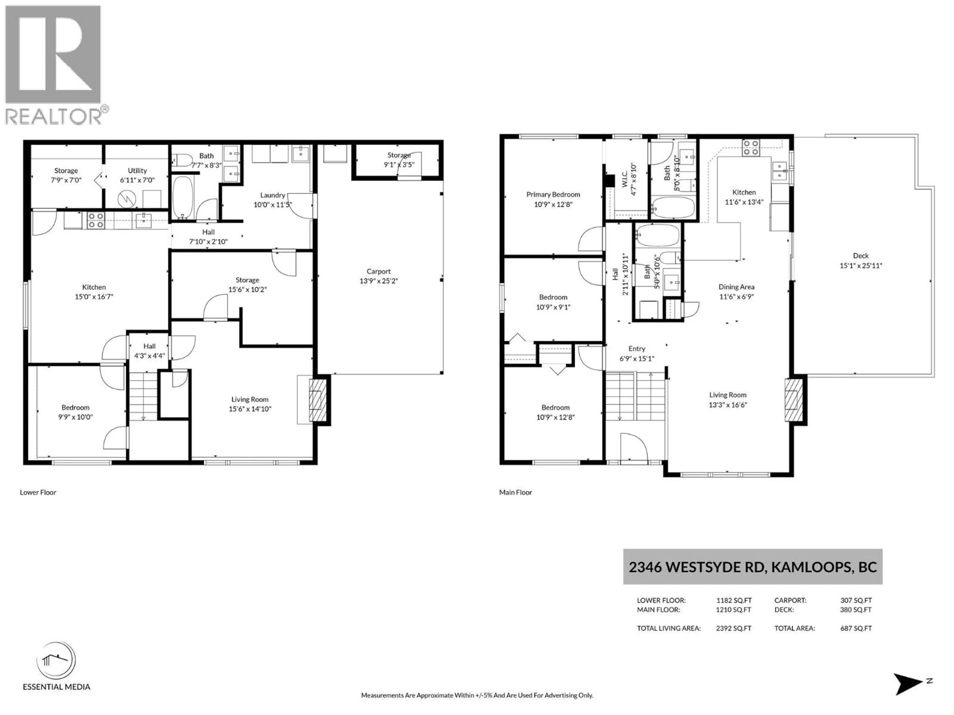 Floor plan for 2346 WESTSYDE ROAD, Kamloops British Columbia V2B7C4