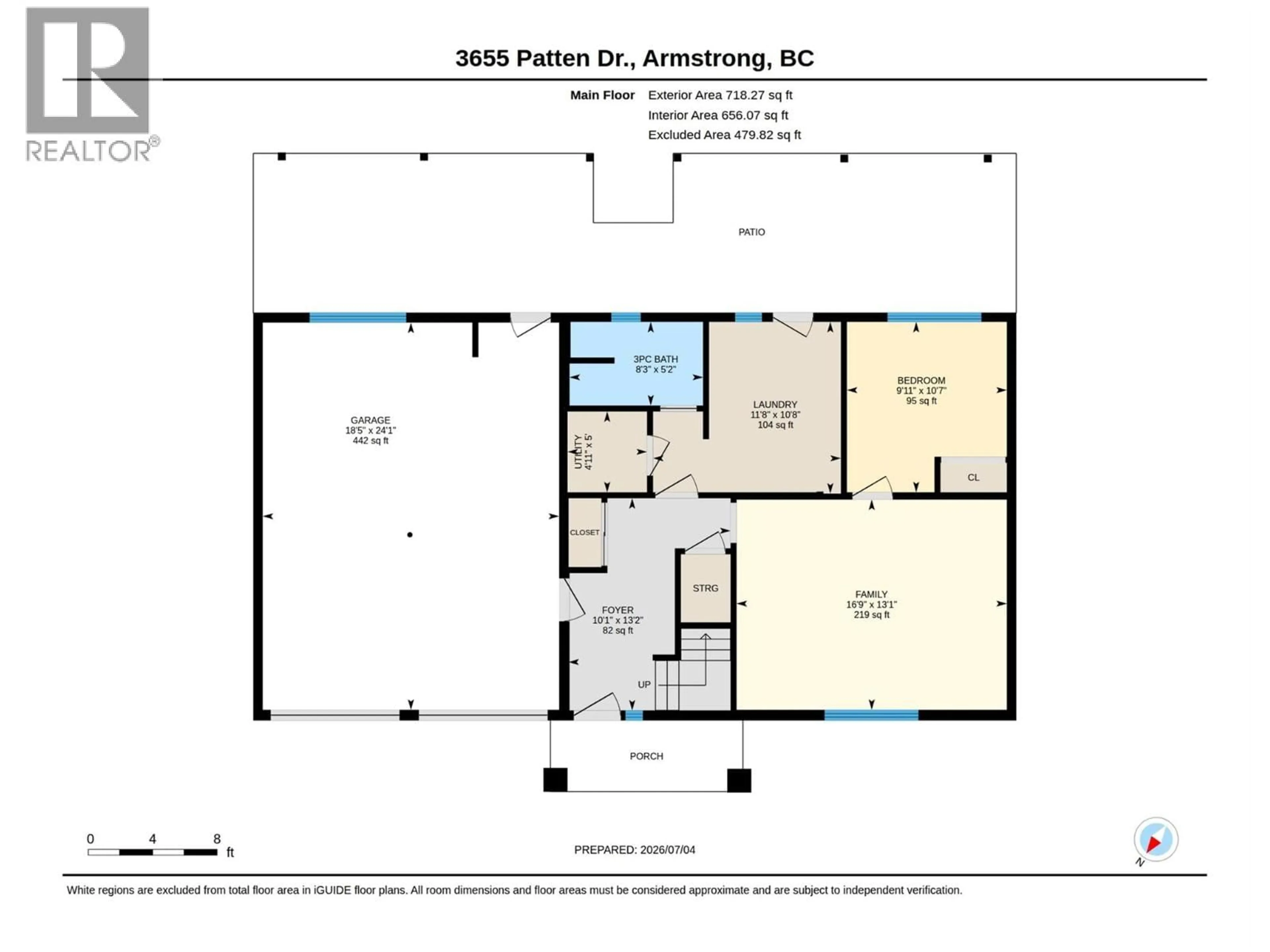 Floor plan for 3655 PATTEN DRIVE, Armstrong British Columbia V0E1B2